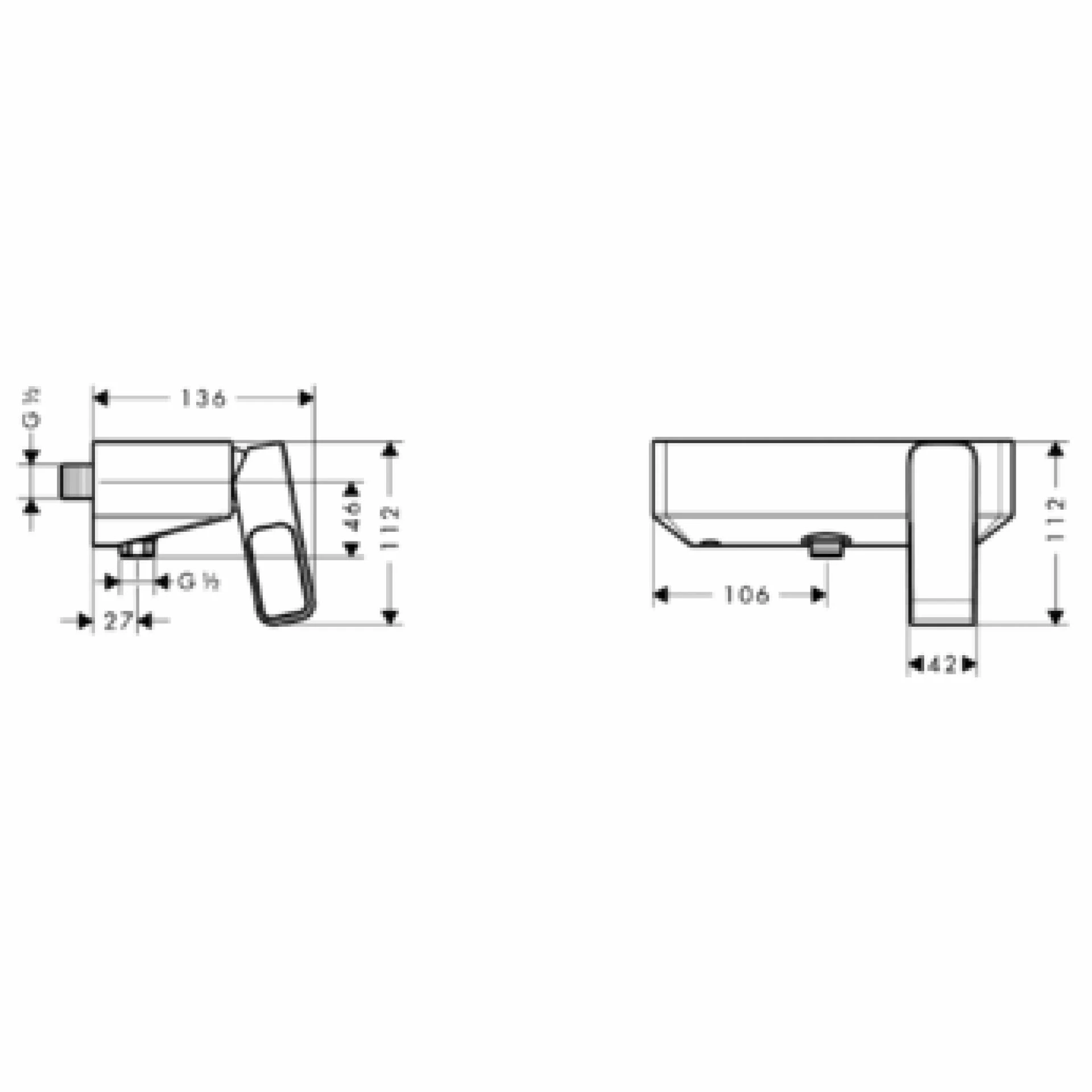 Фото - Смеситель для душа Axor Urquiola 11620000 - Hansgrohe