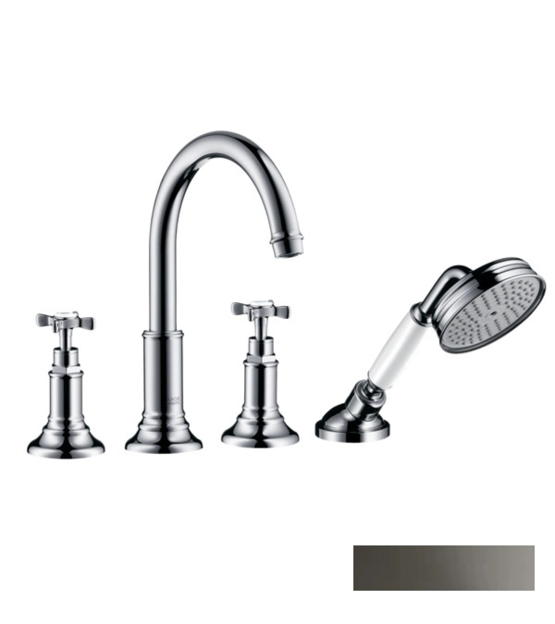 Фото - Смеситель на край ванны Axor Montreux 16544330, черный хром - Hansgrohe