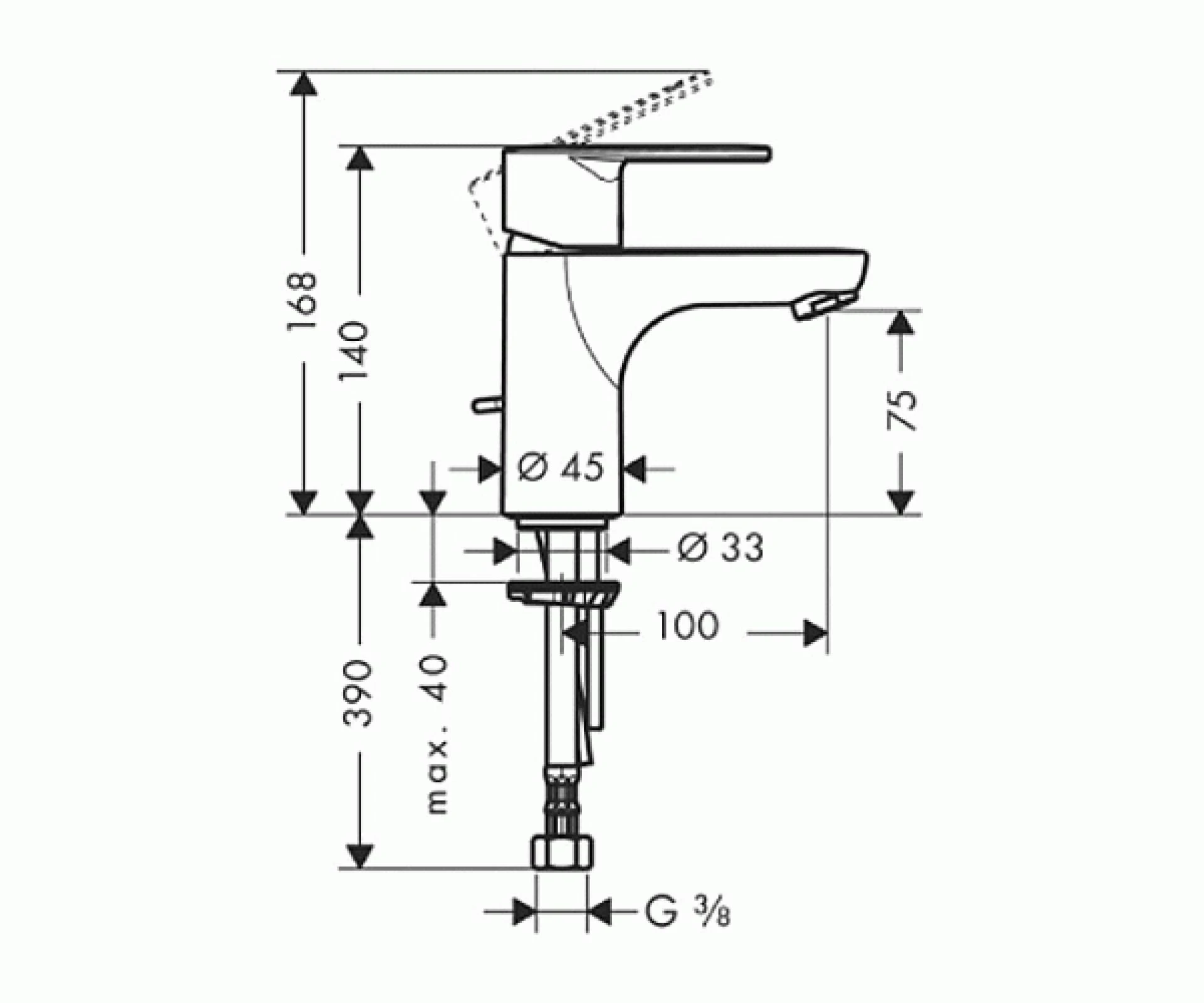 Фото - Смеситель для раковины Hansgrohe Talis E2 31614000 - Hansgrohe