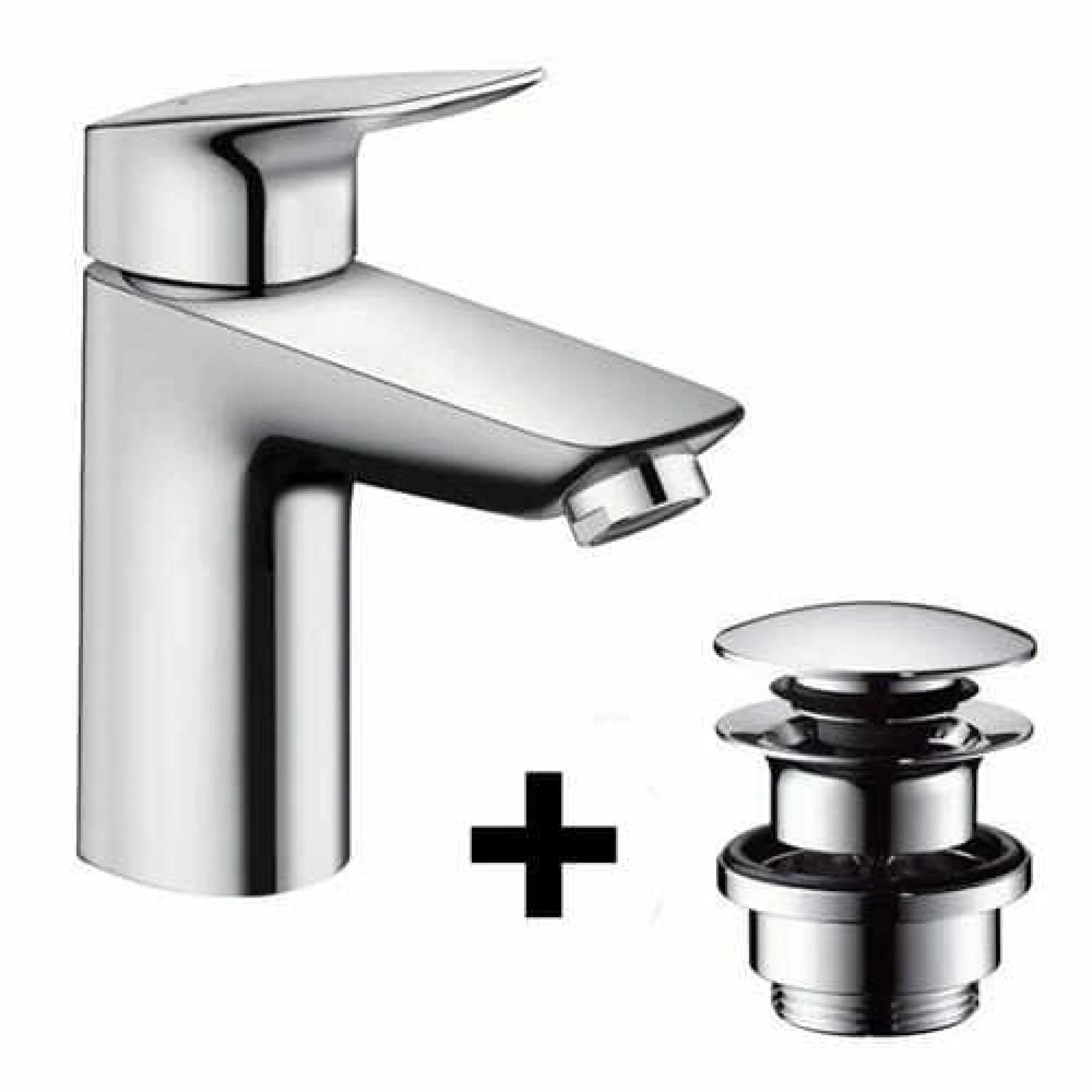 Фото - Смеситель Hansgrohe Logis 71107000 для раковины со сливным клапаном Push-Open - Hansgrohe