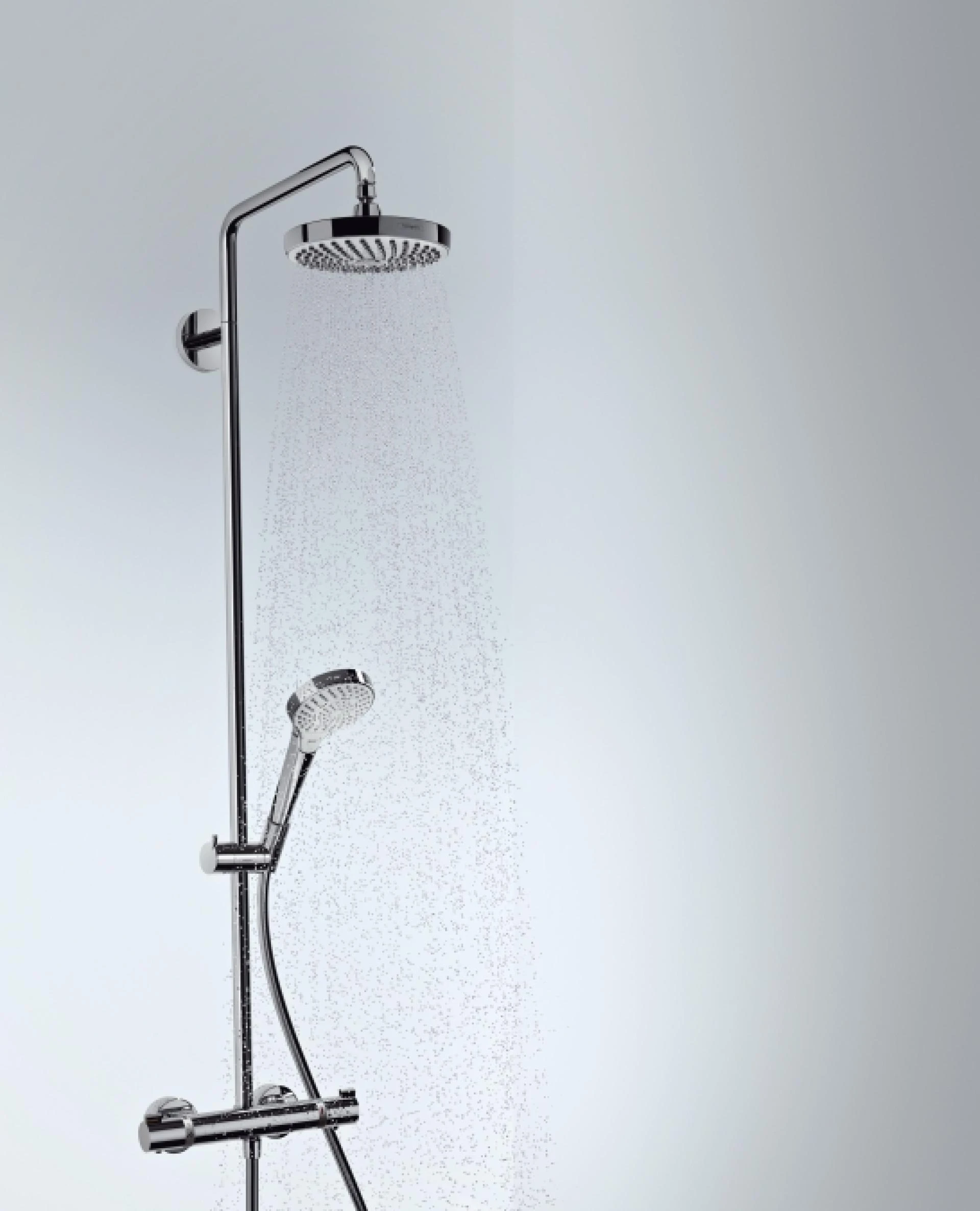 Фото - Душевая стойка Hansgrohe Croma Select S 180 2jet 27253400 с термостатом - Hansgrohe