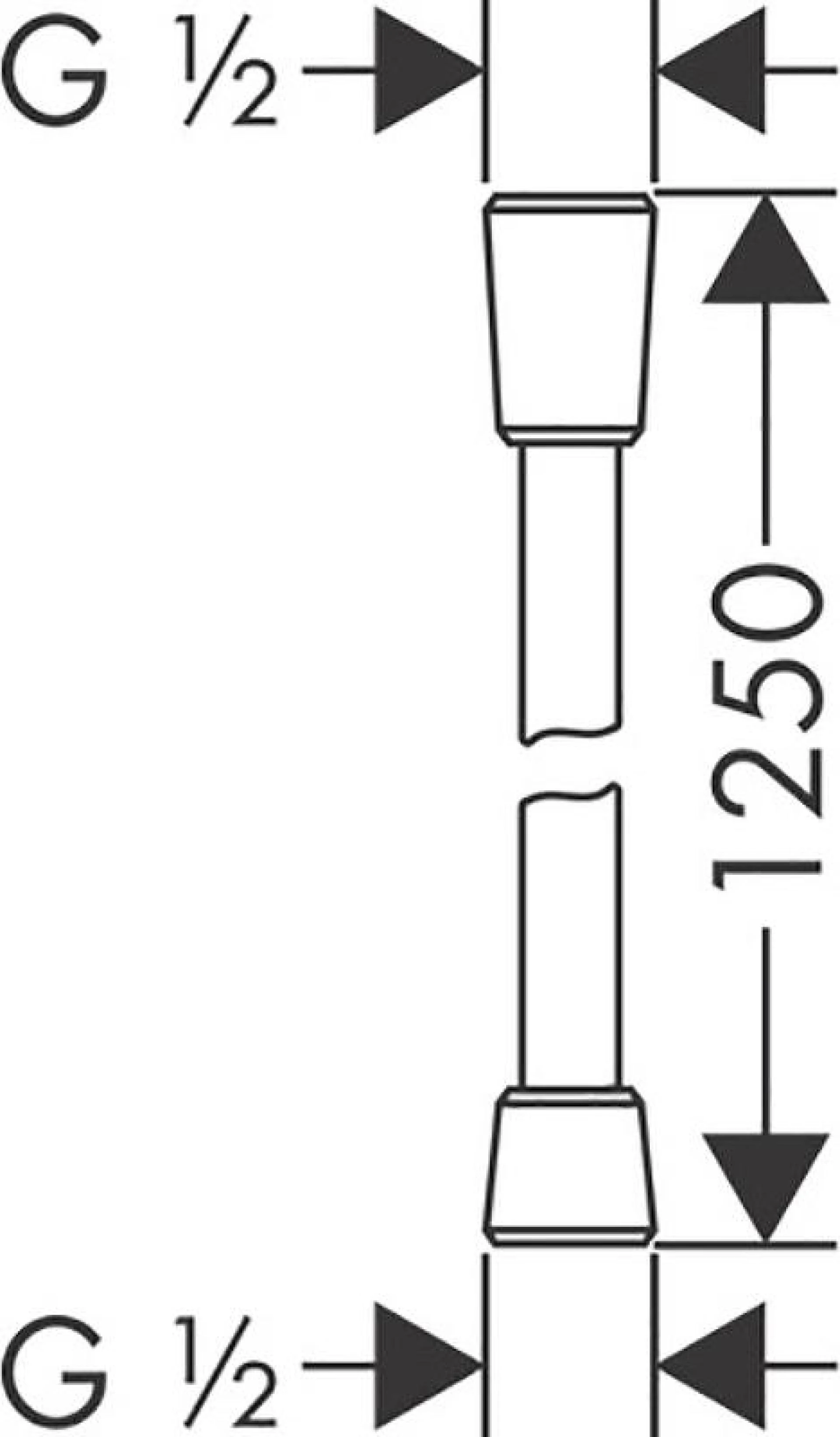 Фото - Шланг для душа Hansgrohe Isiflex 125 28272990, золото - Hansgrohe