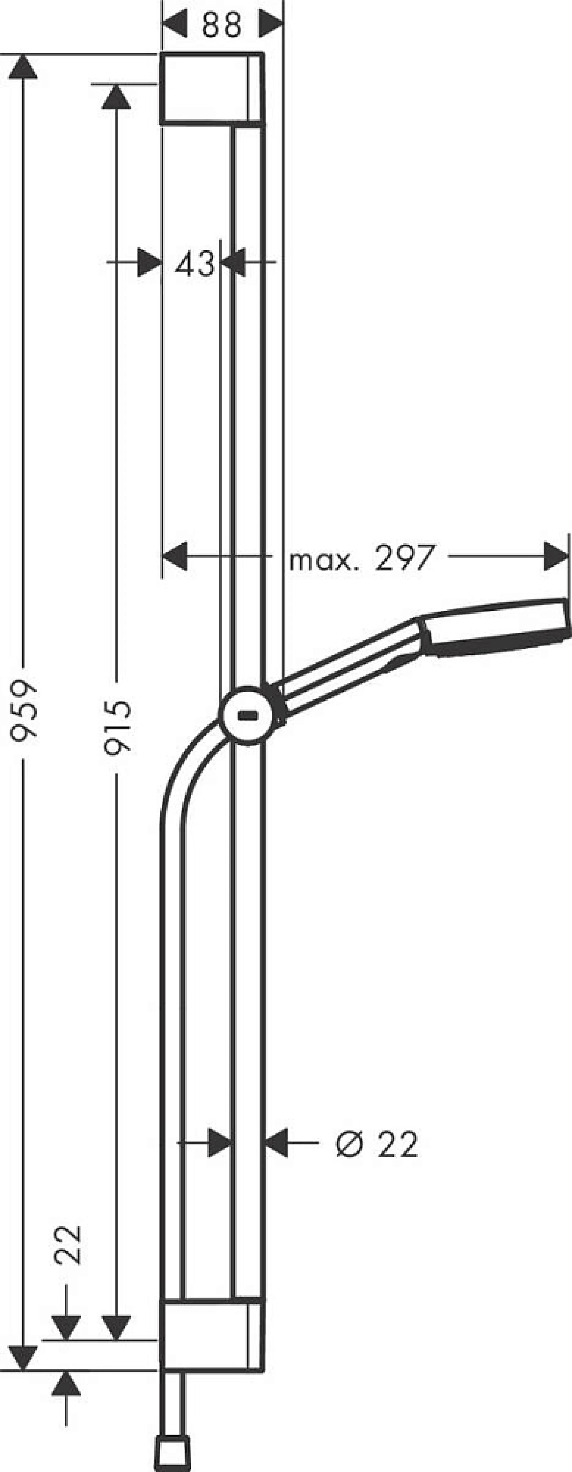 Фото - Душевой гарнитур Hansgrohe Pulsify Select 105 3jet Relaxation 24170670, матовый чёрный - Hansgrohe