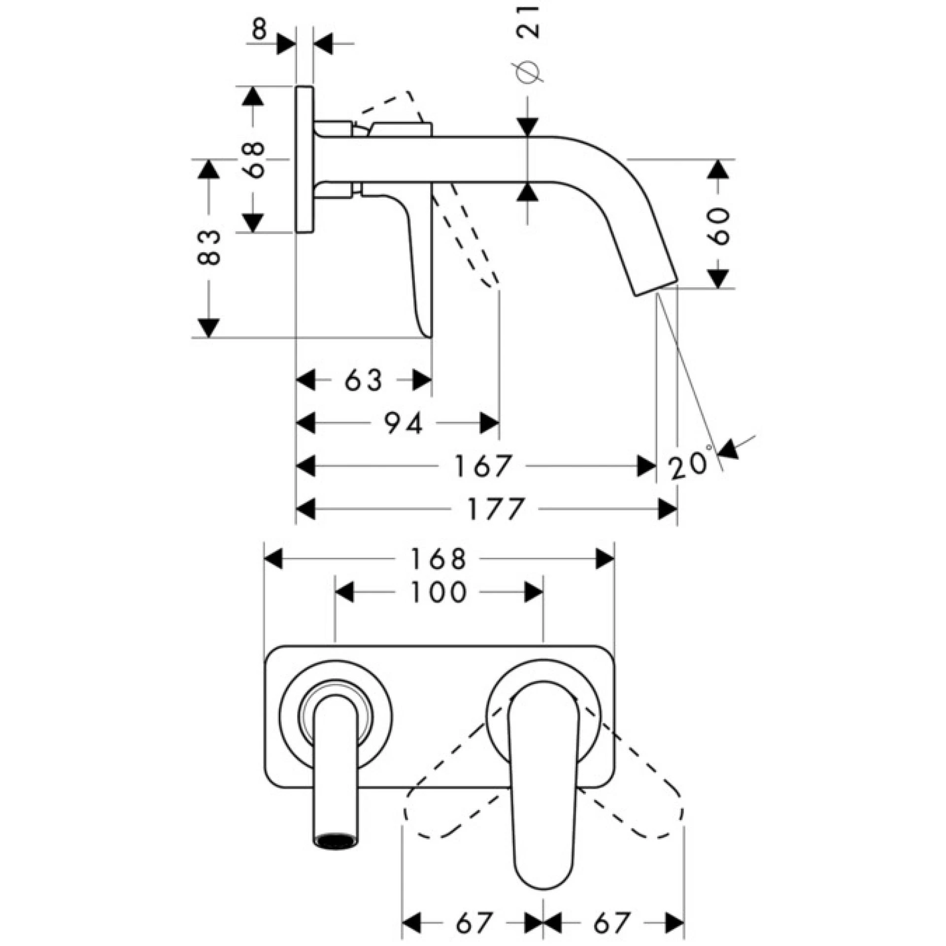 Фото - Смеситель для раковины Axor Citterio M 34112300, красное золото - Hansgrohe