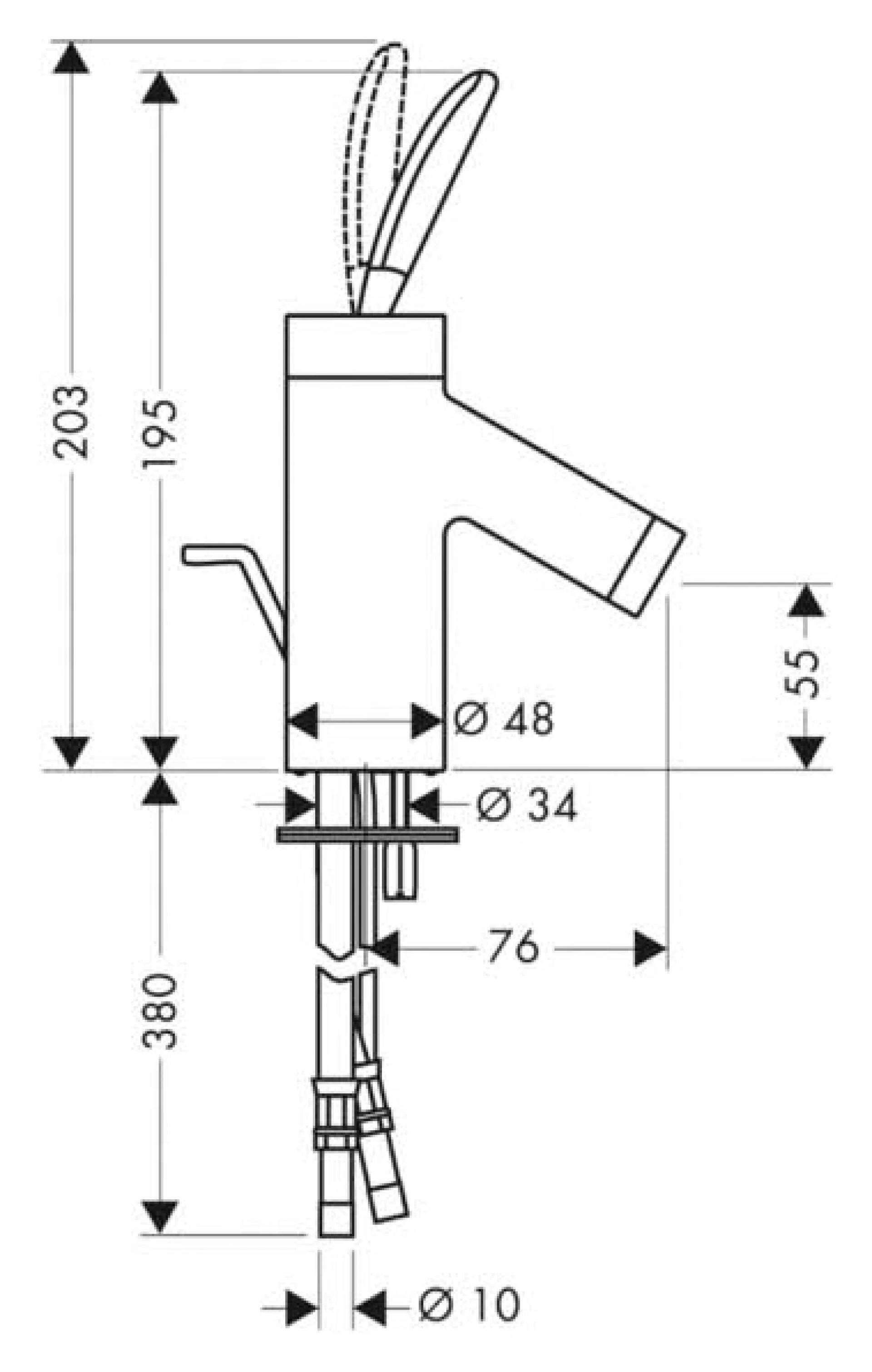 Фото - Смеситель для раковины Axor Starck Classic 10015000 - Hansgrohe