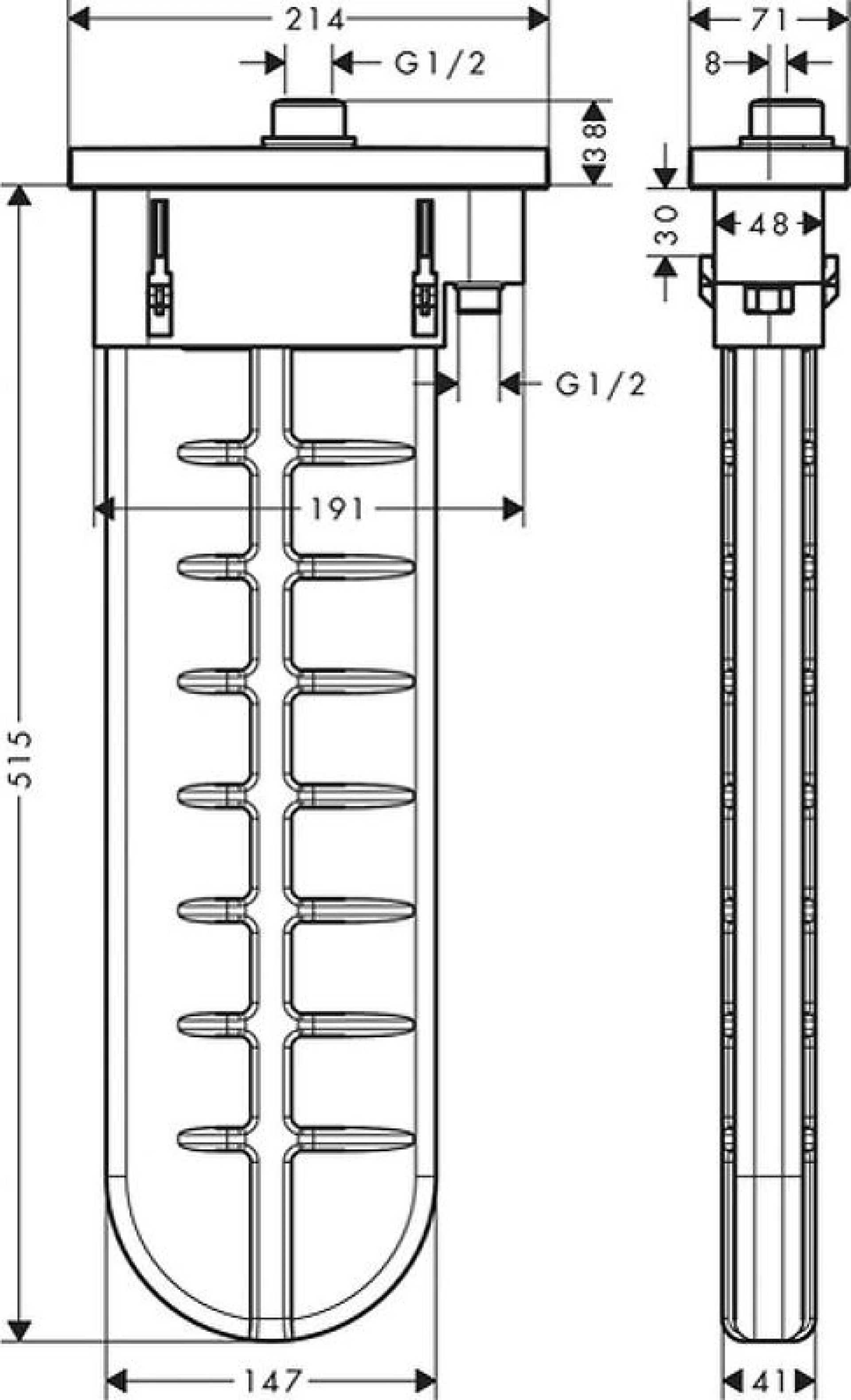 Фото - Подключение для ручного душа Hansgrohe sBox 28020000, хром - Hansgrohe