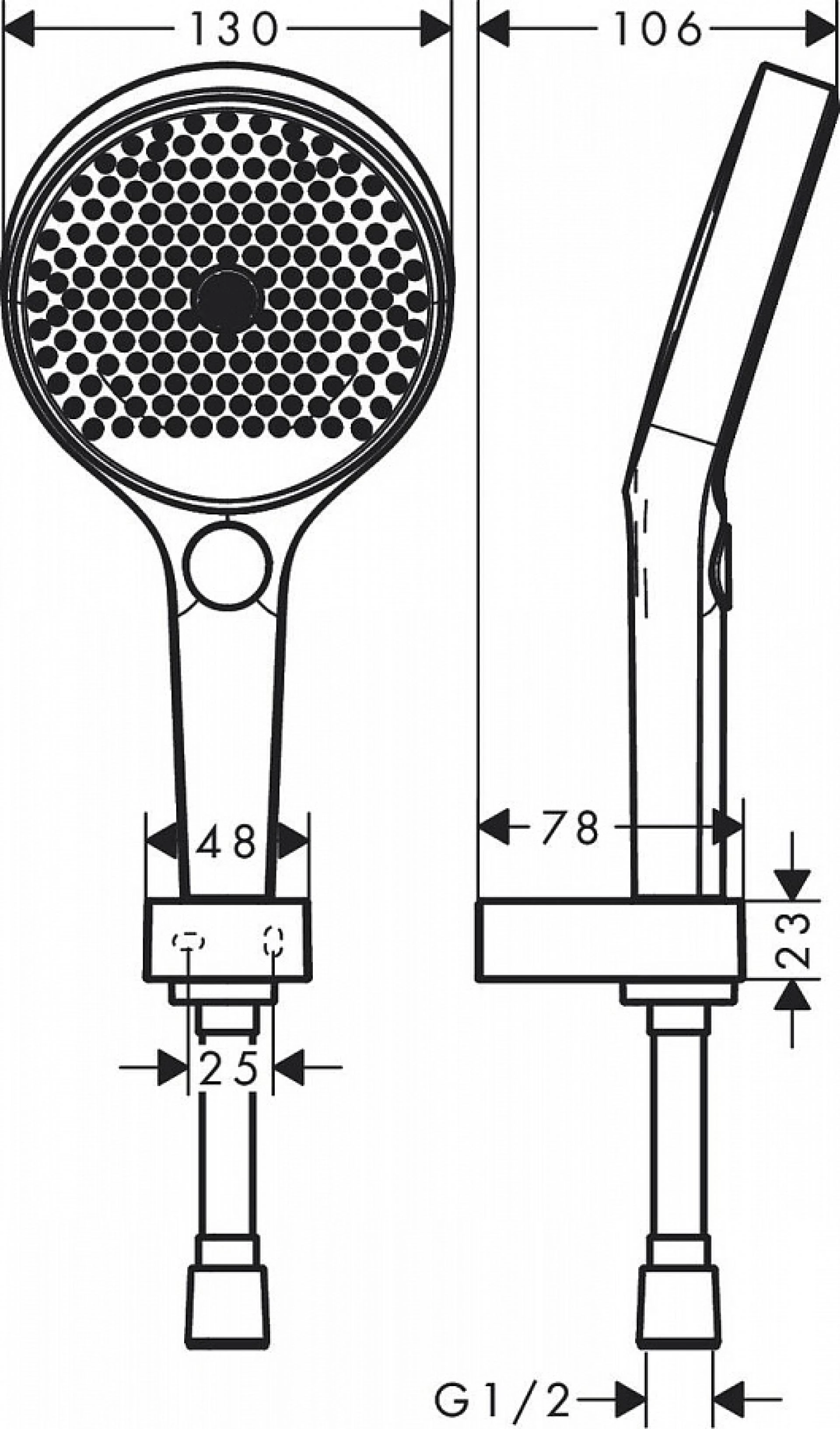 Фото - Душевой гарнитур 130 3jet со шлангом 125 см Hansgrohe Rainfinity 26852000, хром - Hansgrohe