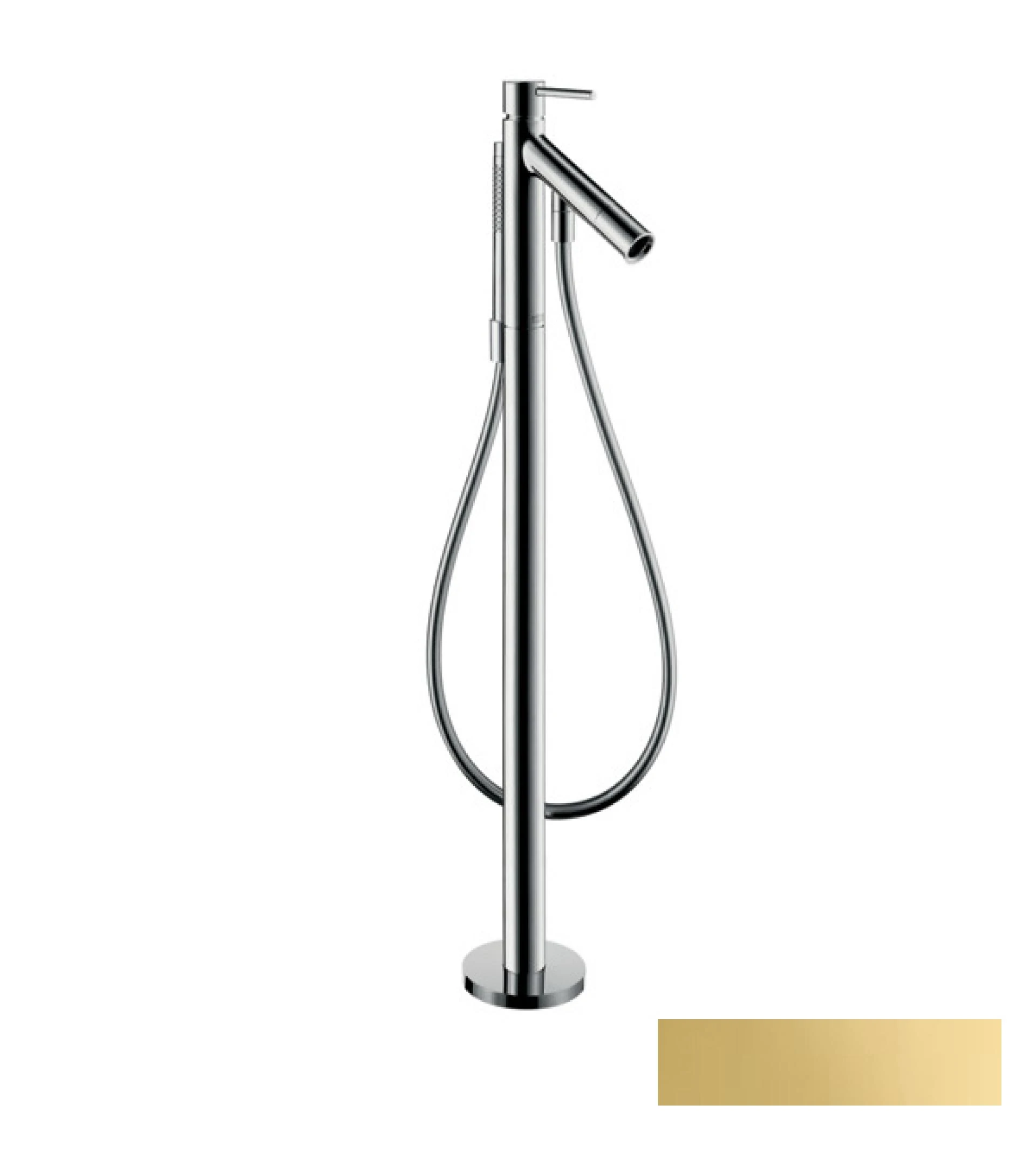 Фото - Напольный смеситель для ванны Axor Starck 10456990, золото - Hansgrohe