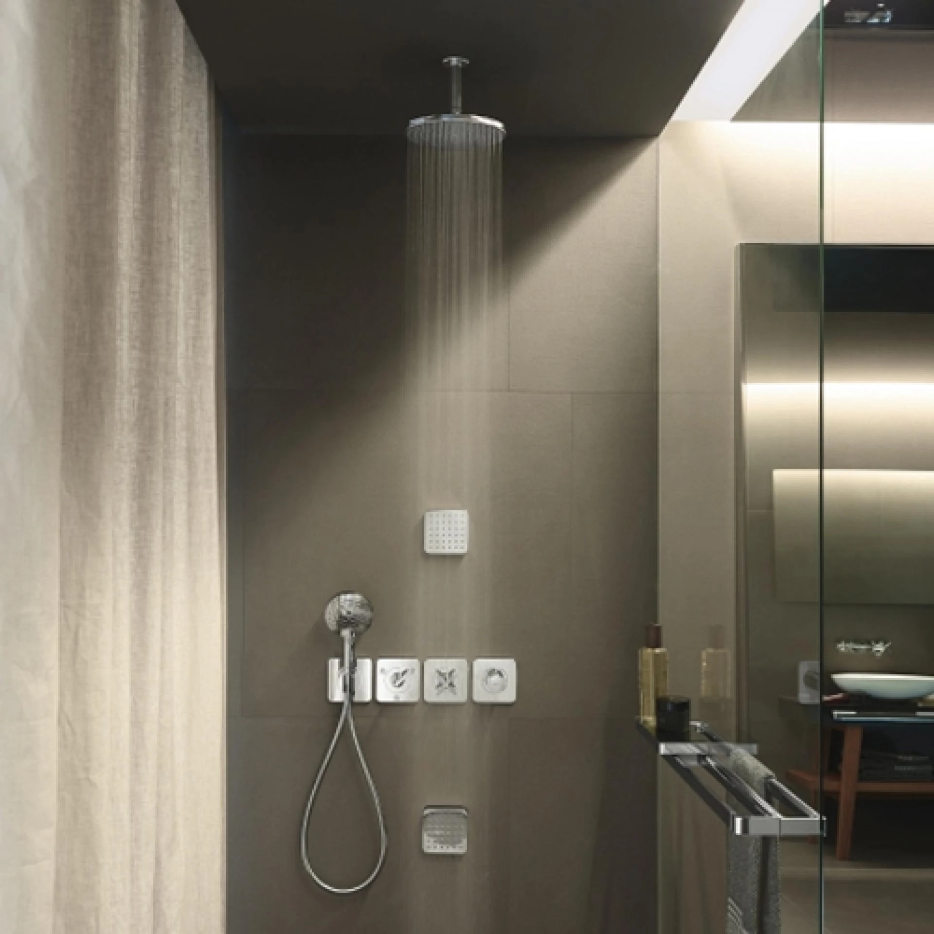 Фото - Термостат для душа Axor Citterio E 36704310, красное золото - Hansgrohe