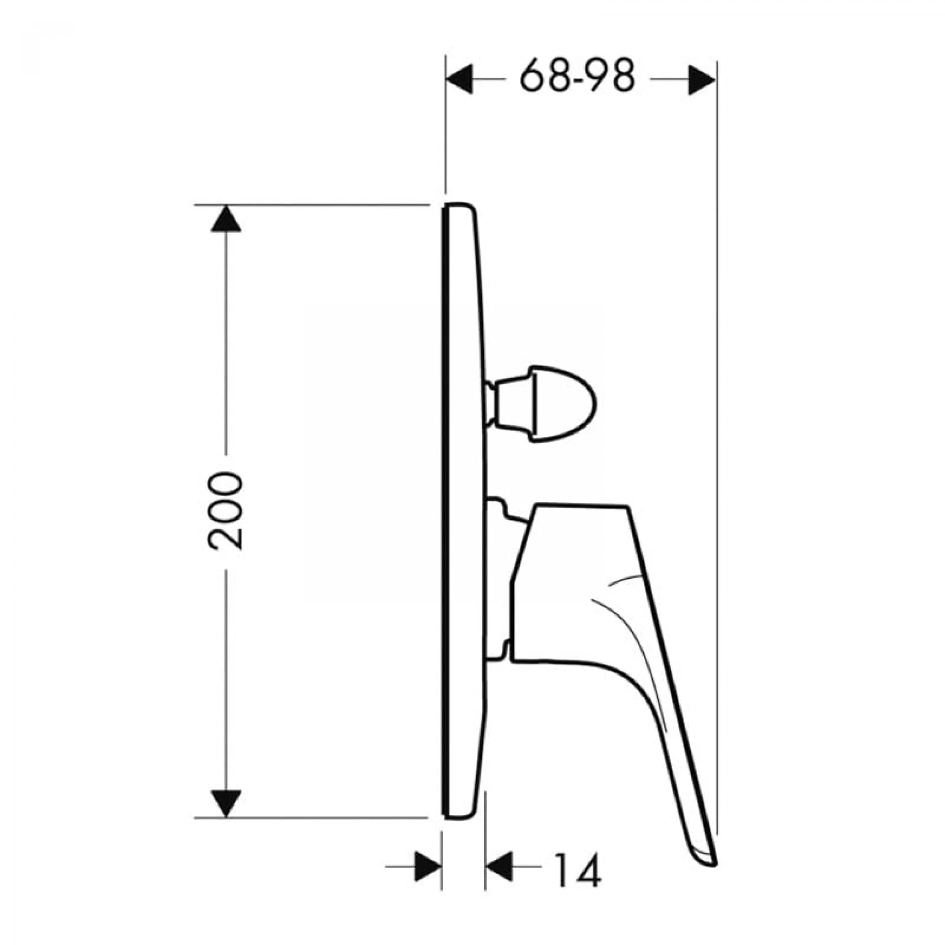 Фото - Смеситель для ванны Hansgrohe Focus E2 31947000, хром - Hansgrohe