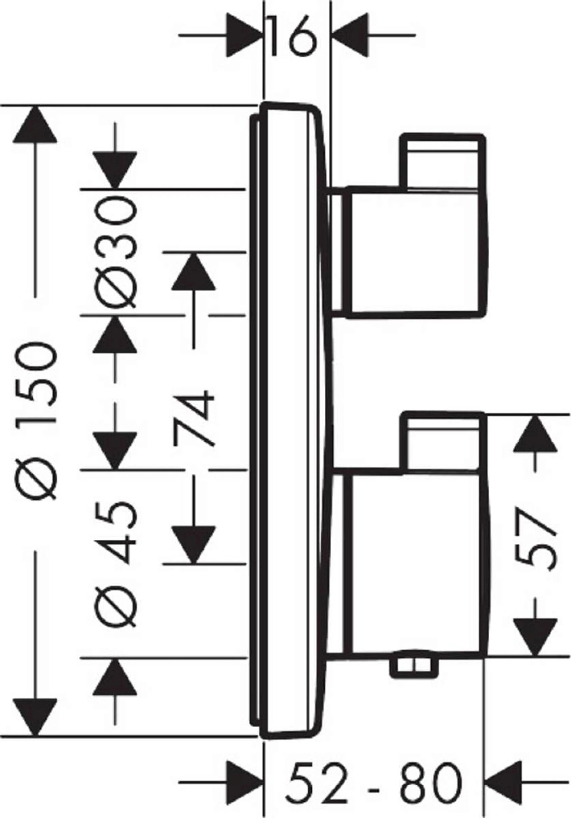 Фото - Термостат для душа Hansgrohe Ecostat S 15757000 - Hansgrohe