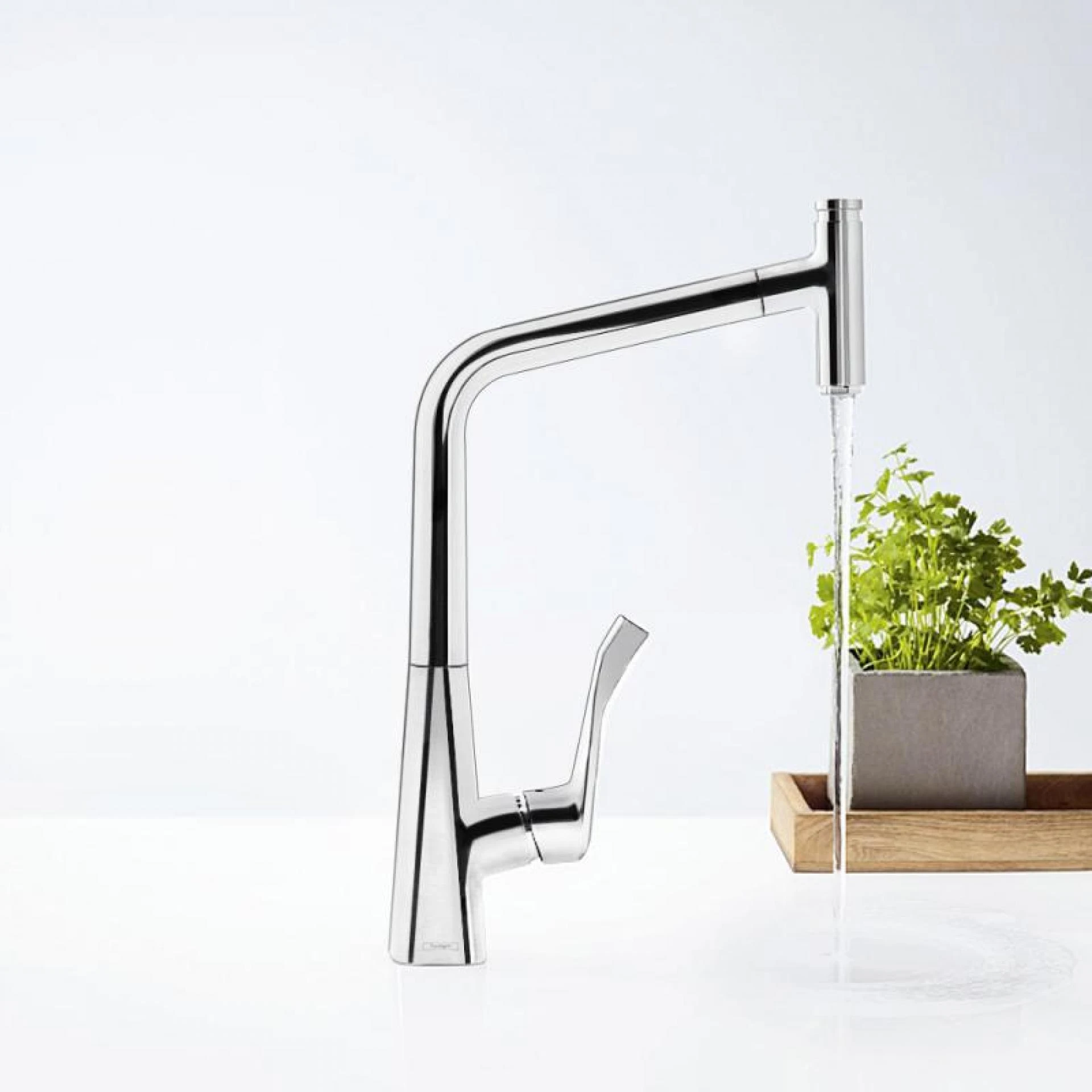 Фото - Смеситель Hansgrohe Metris Select 14884000 для кухонной мойки - Hansgrohe