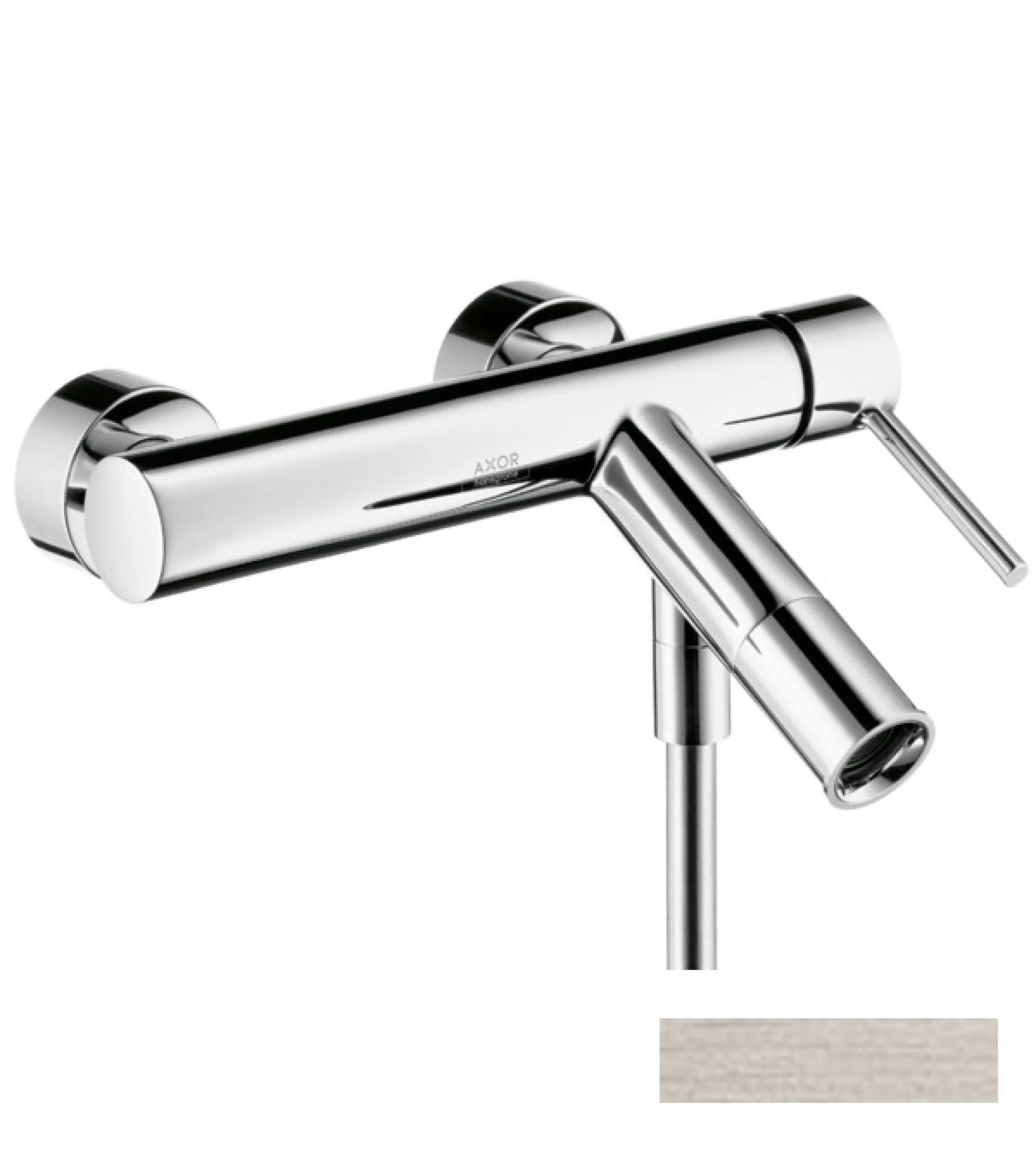 Фото - Смеситель для ванны Axor Starck 10411800, сталь - Hansgrohe