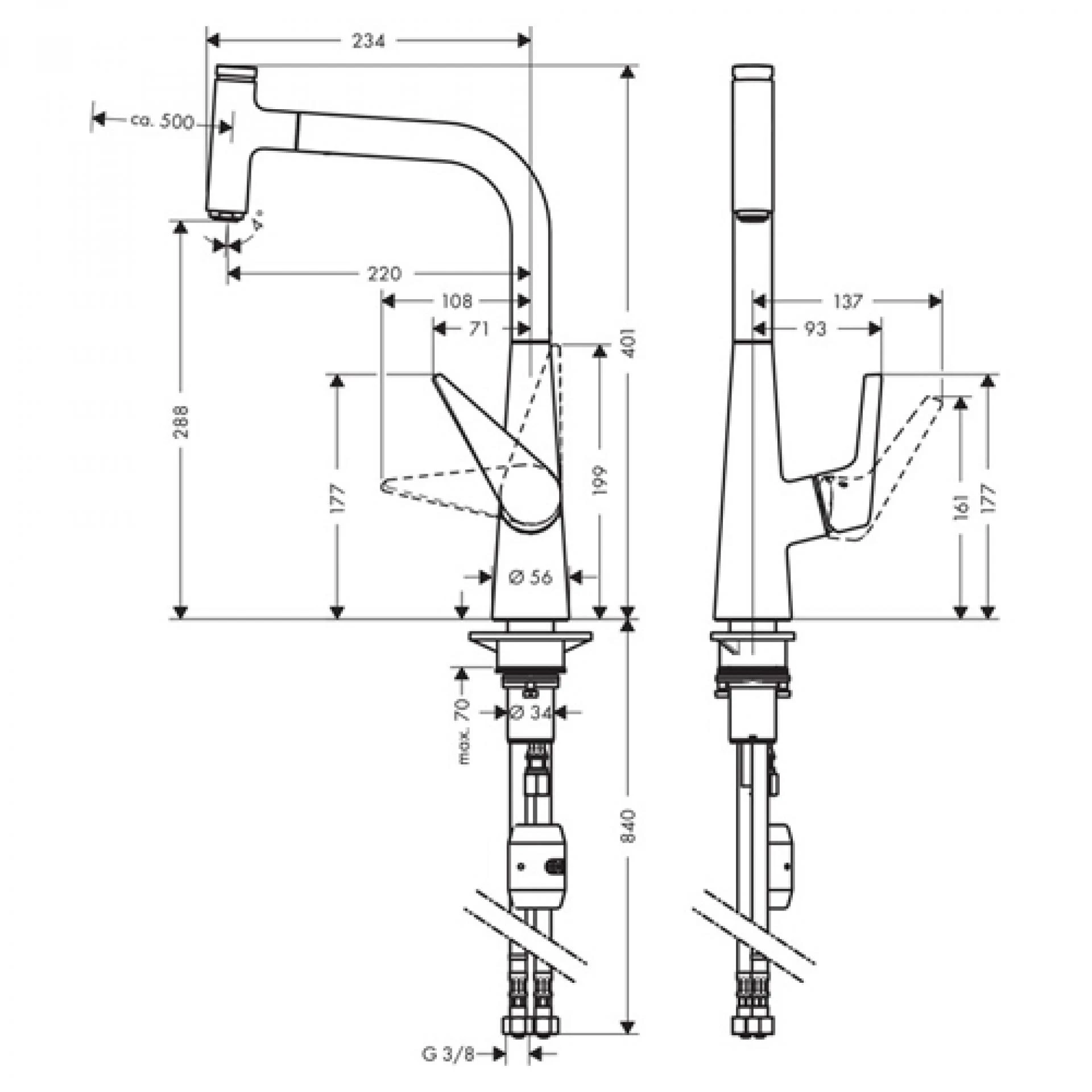 Фото - Смеситель Hansgrohe Talis Select S 72821800 для кухонной мойки - Hansgrohe