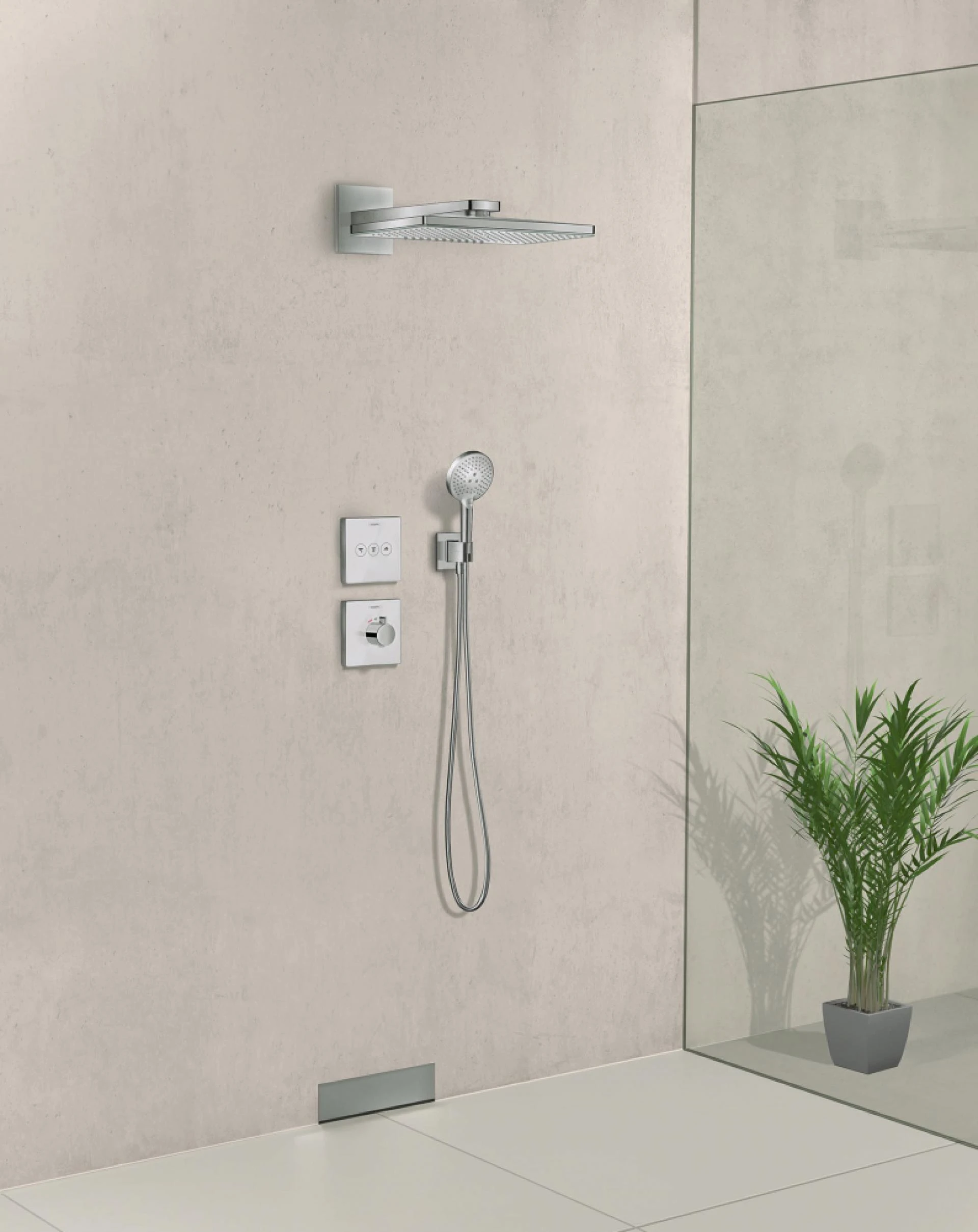 Фото - Переключатель потоков Hansgrohe ShowerSelect Trio/Quattro 15764000 на три потребителя - Hansgrohe