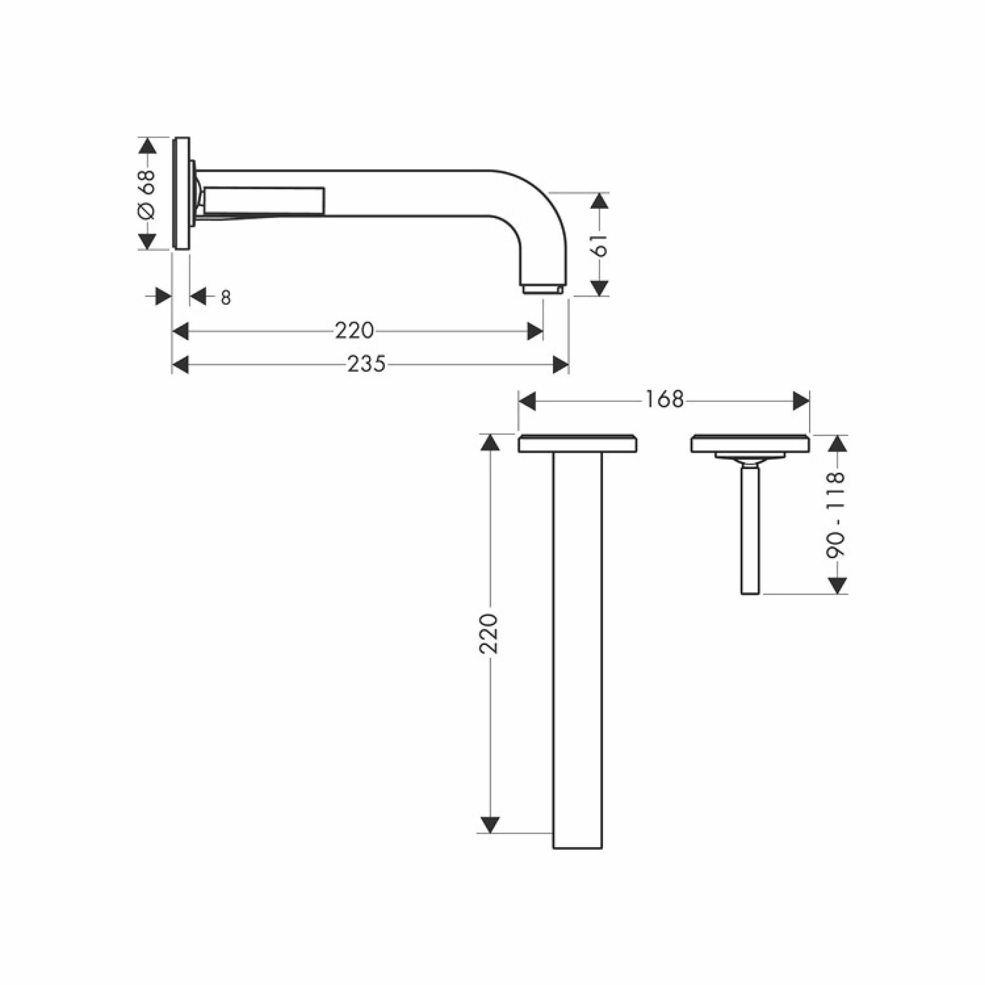 Фото - Смеситель для раковины Axor Citterio 39115000 - Hansgrohe