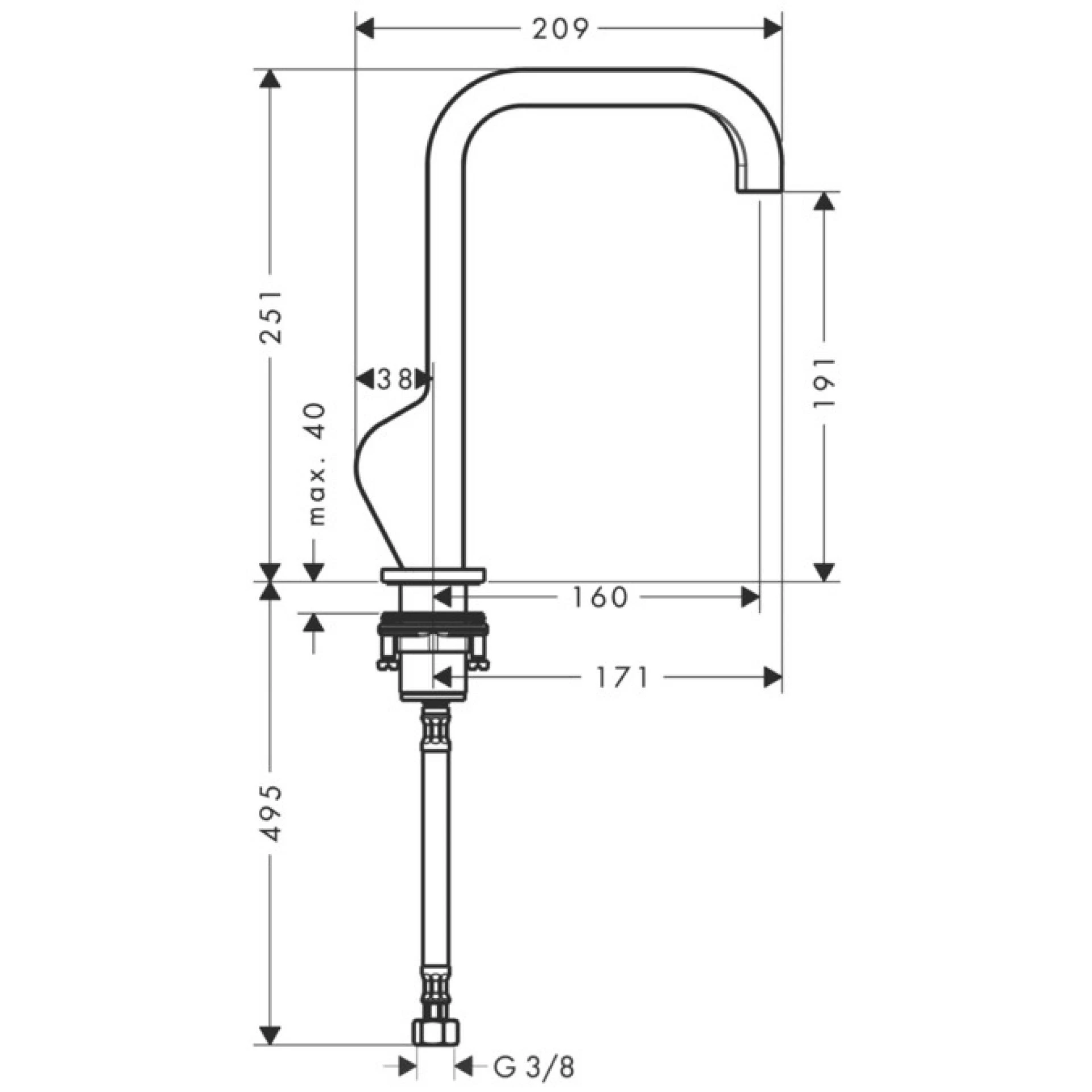 Фото - Смеситель для раковины Axor Citterio 39037000, хром - Hansgrohe