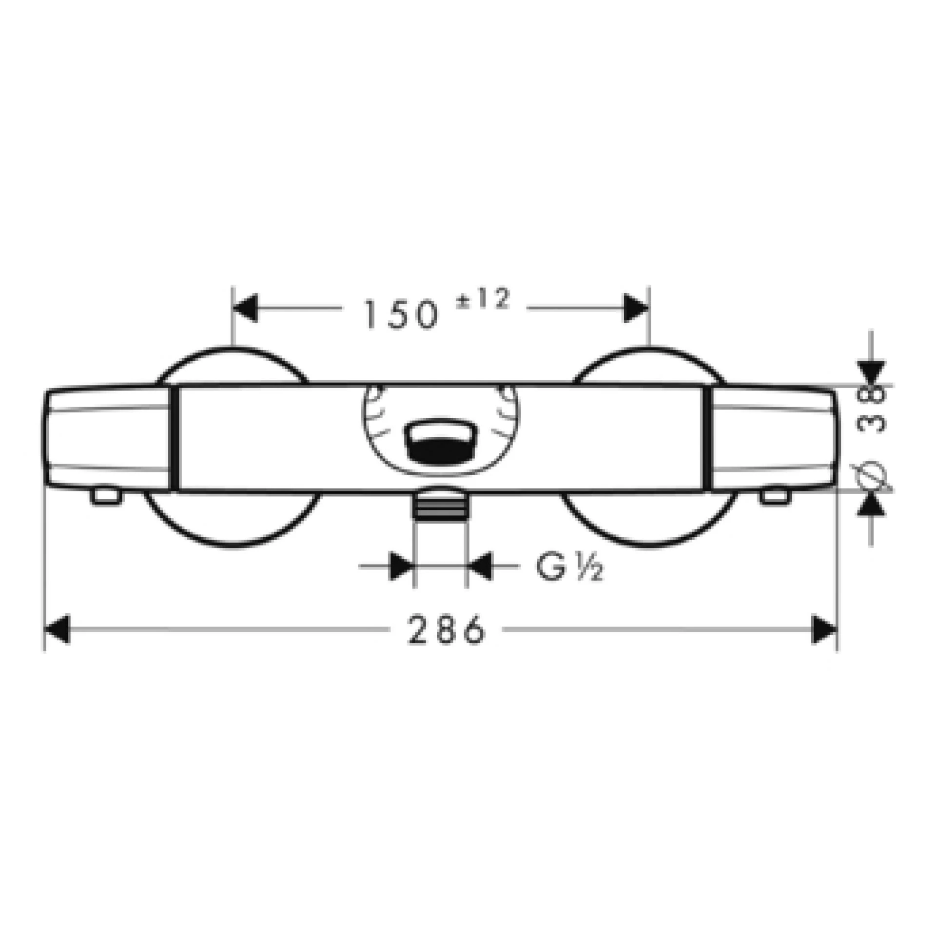 Фото - Термостат для ванны Hansgrohe Ecostat E 13145000 - Hansgrohe