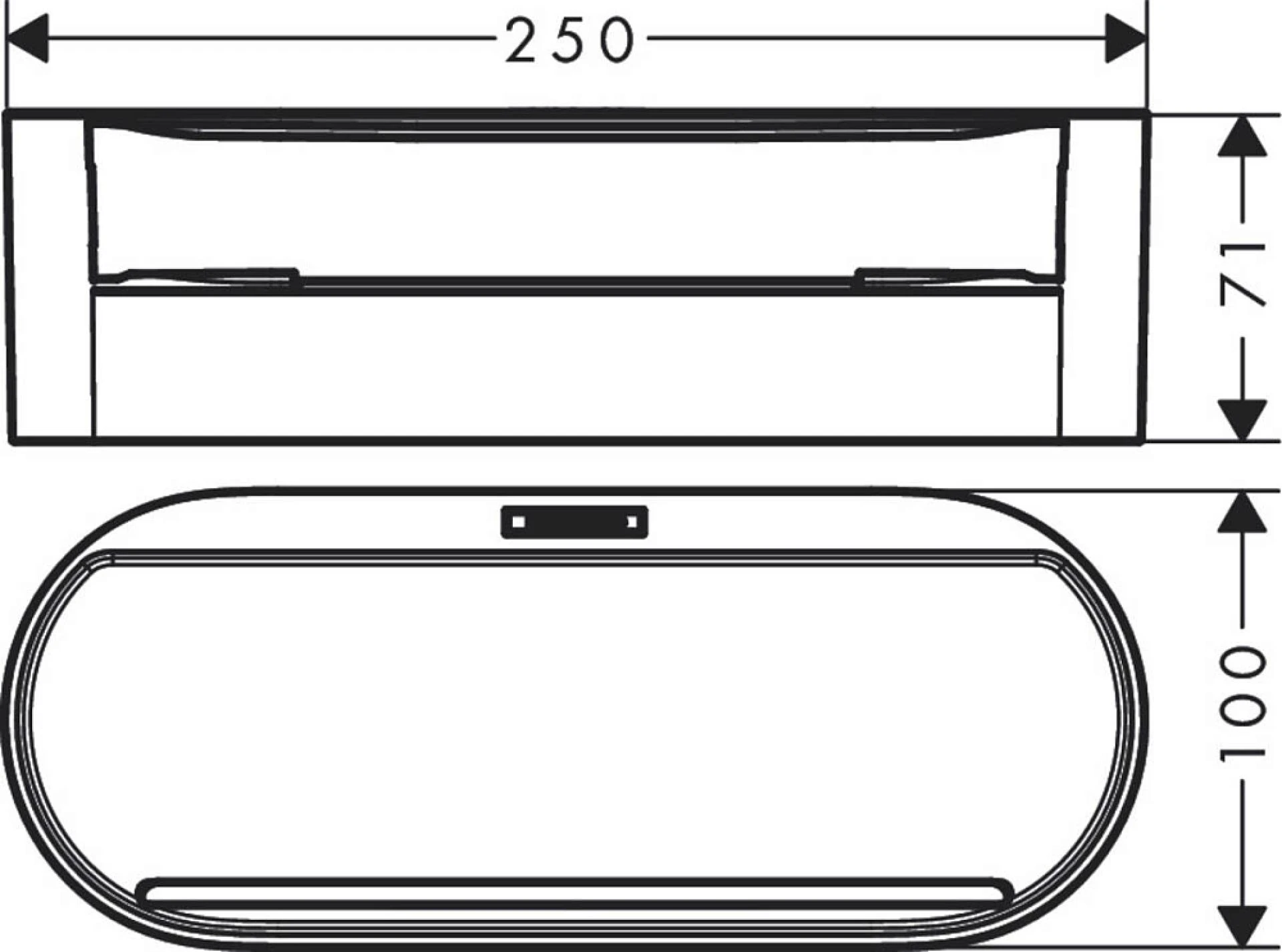 Фото - Полка Hansgrohe WallStoris 27912700, матовый белый - Hansgrohe