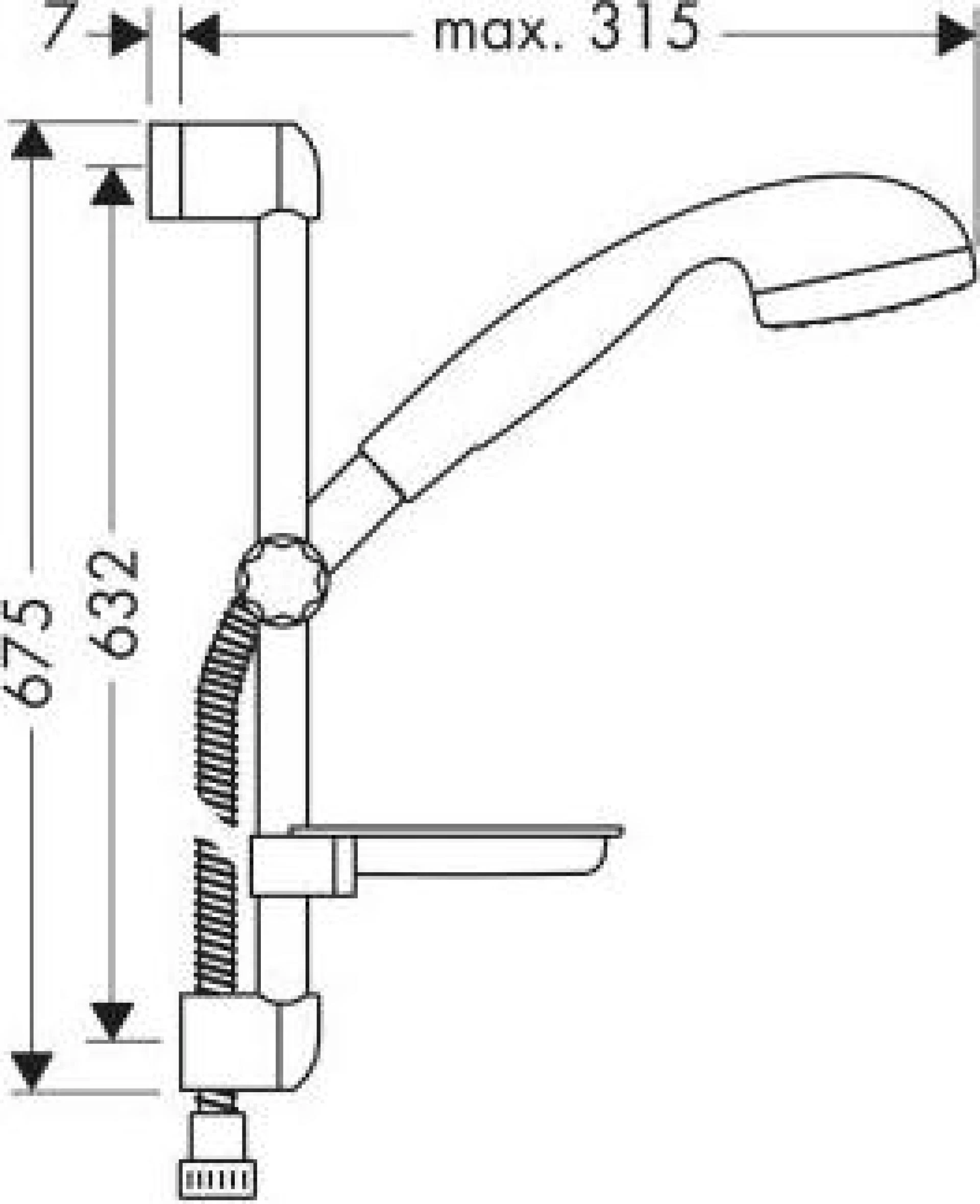 Фото - Душевой гарнитур Hansgrohe Croma 27757000 - Hansgrohe