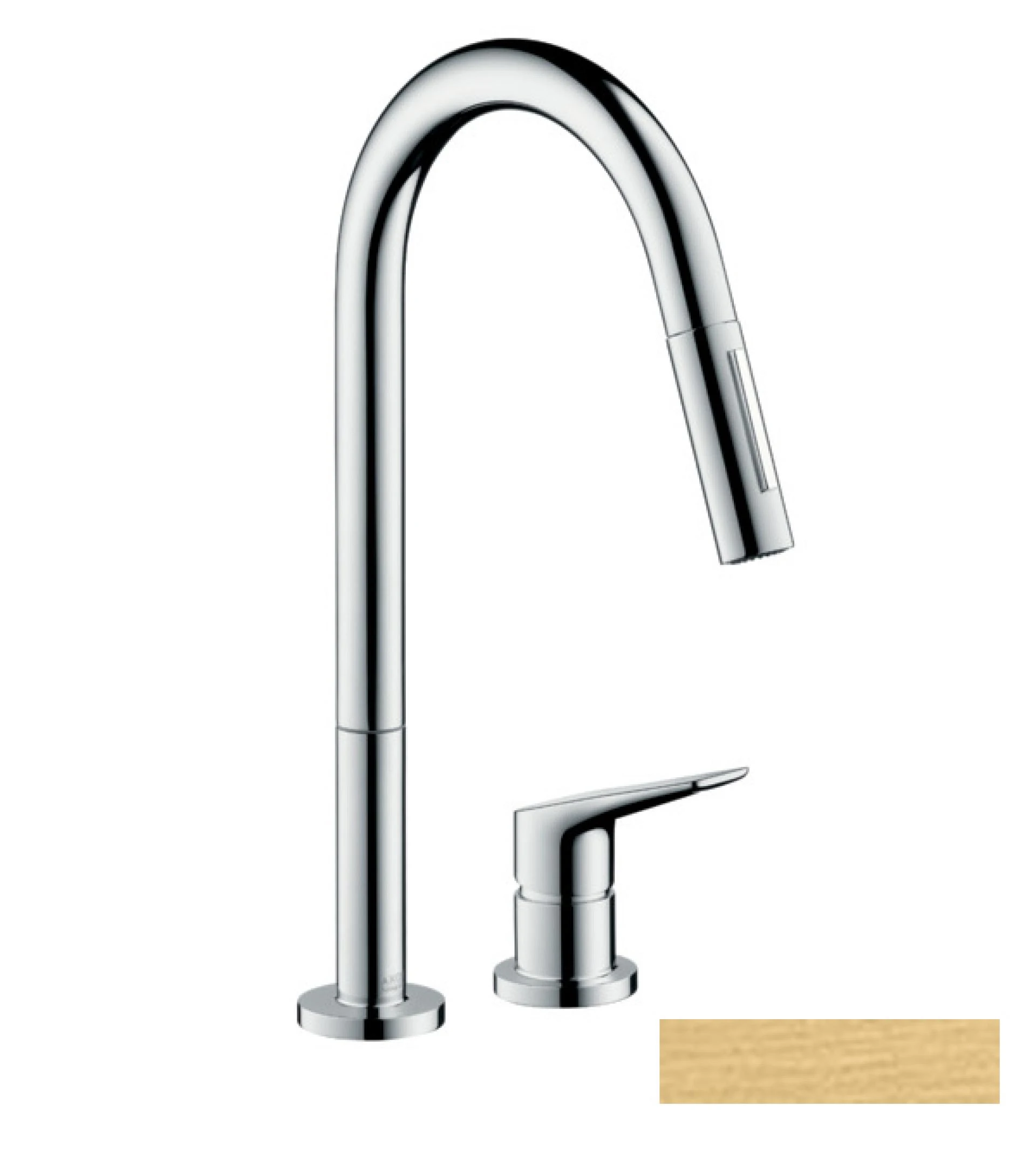 Фото - Смеситель для кухни Axor Citterio M 34822250, золото - Hansgrohe