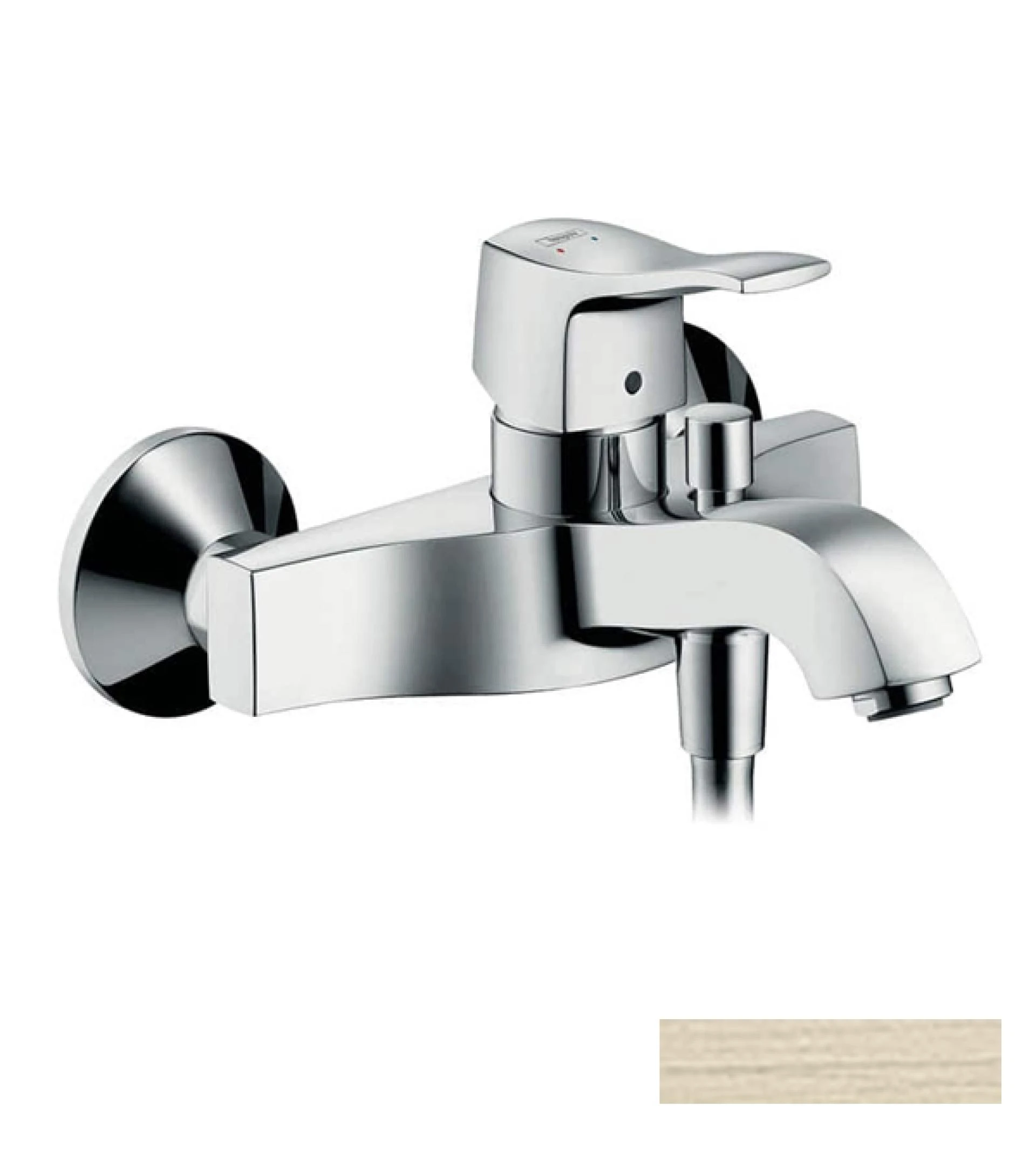 Фото - Смеситель для ванны Hansgrohe Metris Classic 31478820, никель - Hansgrohe