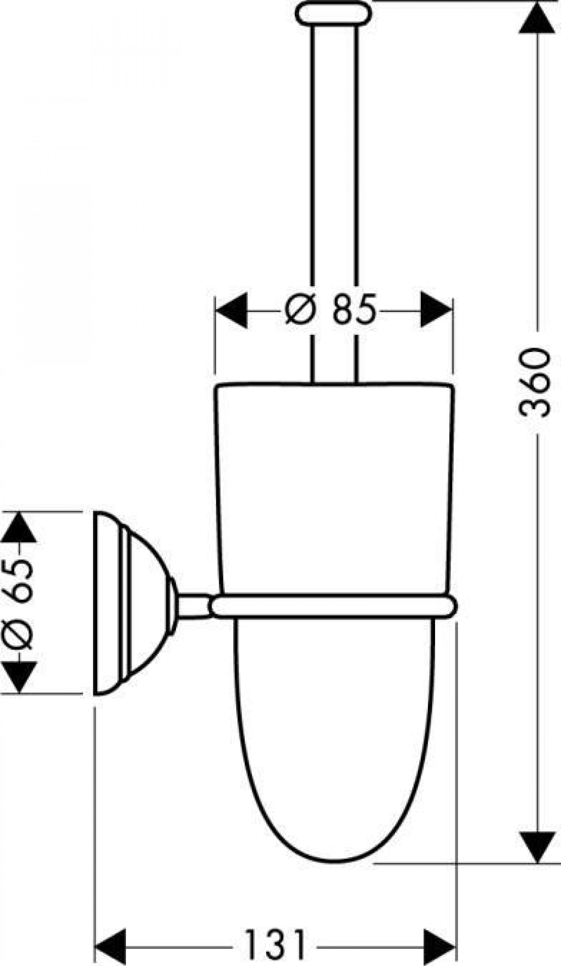 Фото - Ершик настенный Axor Carlton 41435000 - Hansgrohe