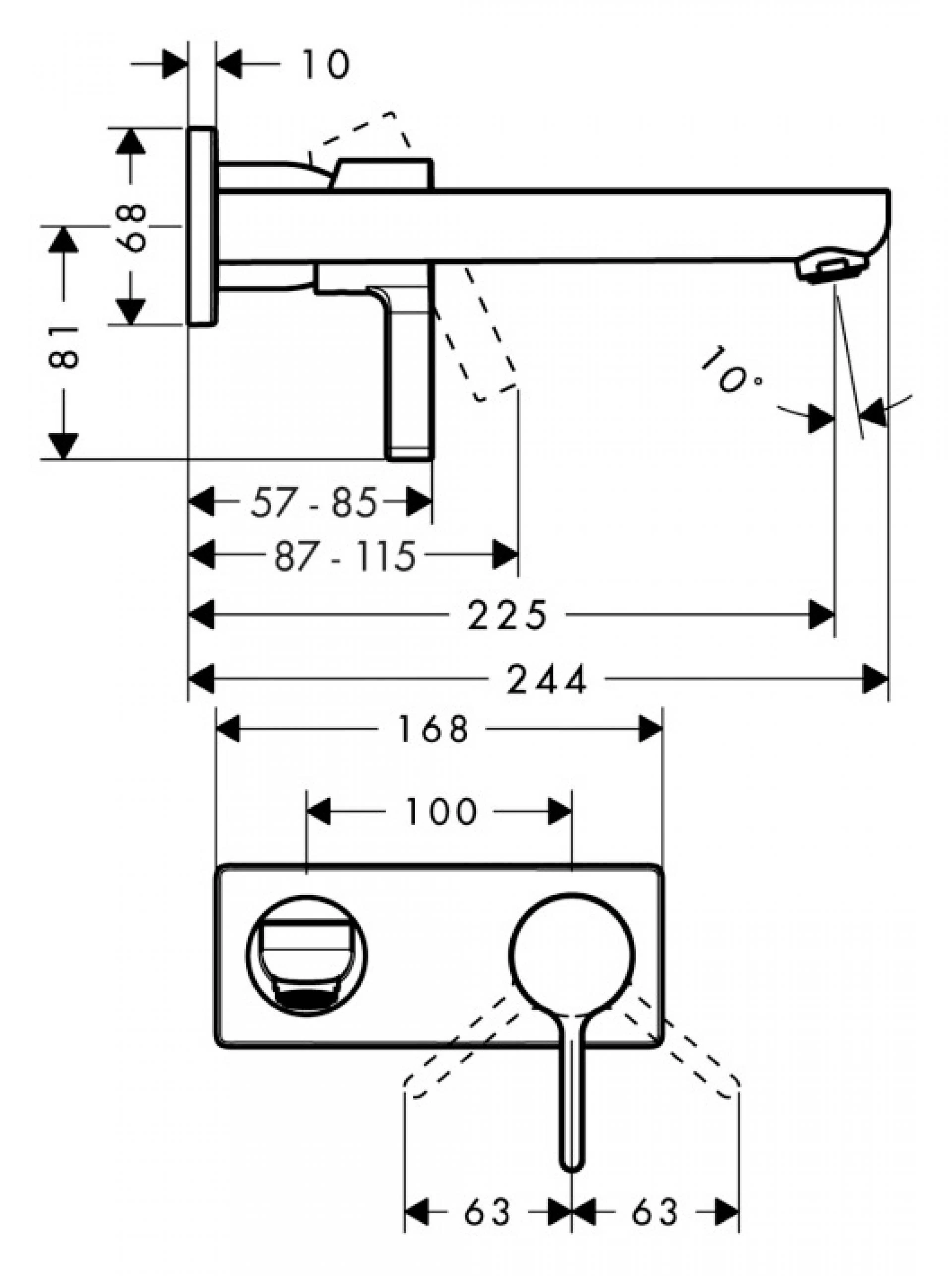 Фото - Смеситель Hansgrohe Metris S 31163000 для раковины - Hansgrohe