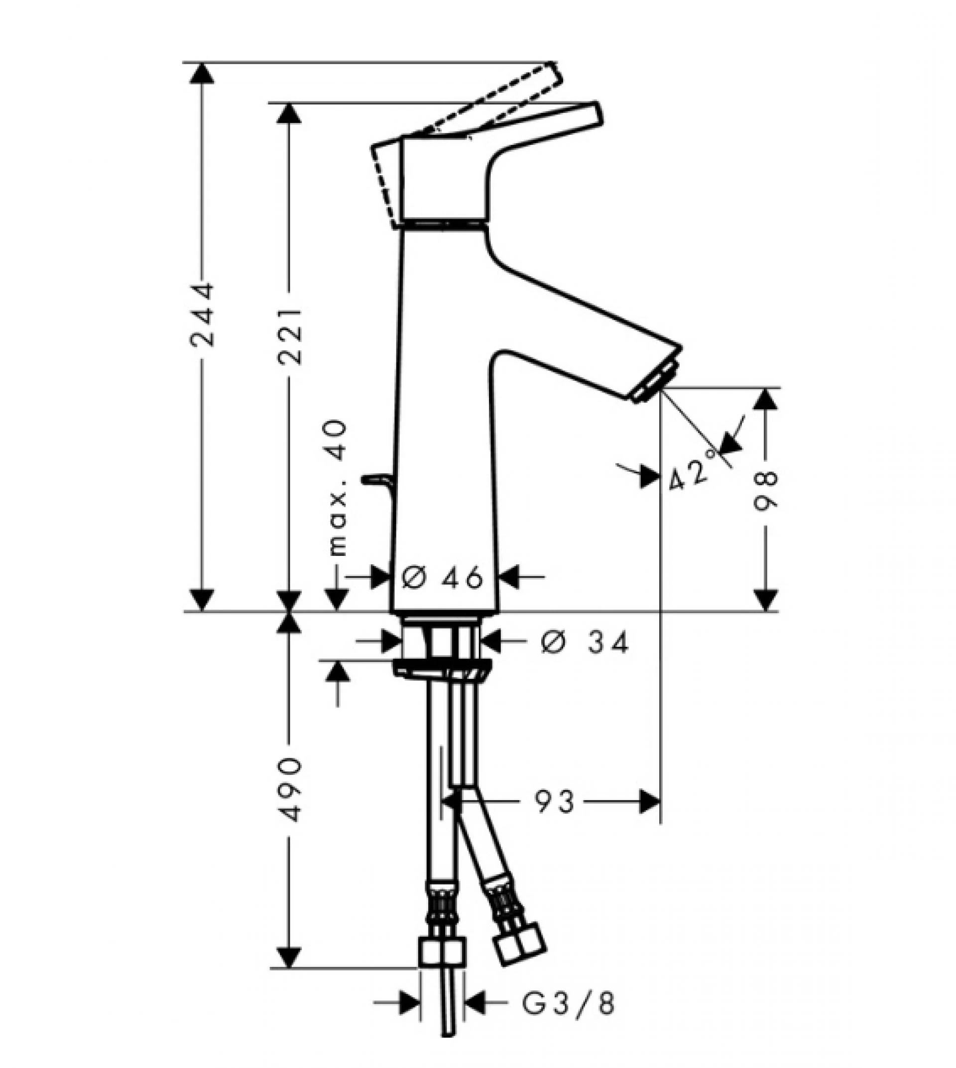 Фото - Смеситель Hansgrohe Talis S 72020000 для раковины - Hansgrohe