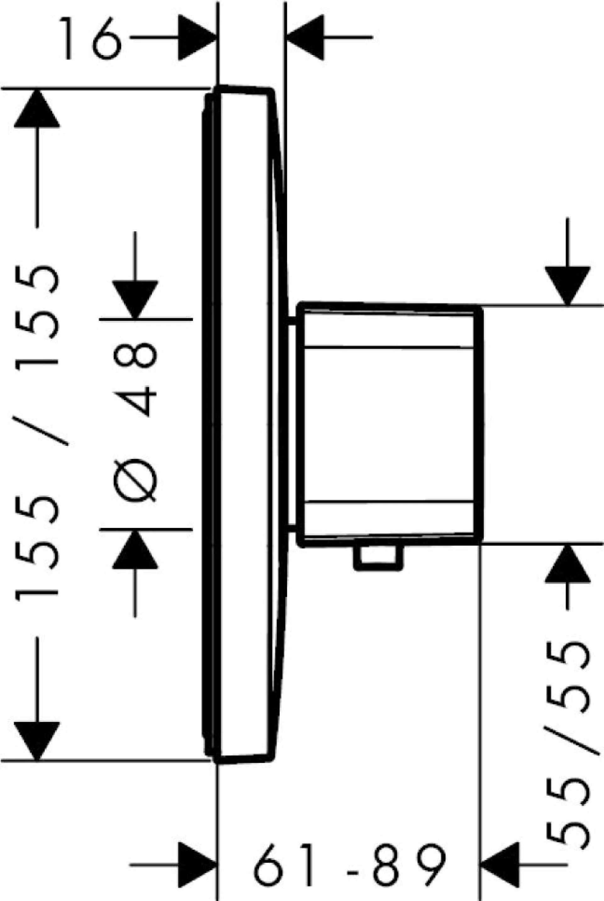 Фото - Термостат Hansgrohe Ecostat E Highflow 15706000 для душа - Hansgrohe