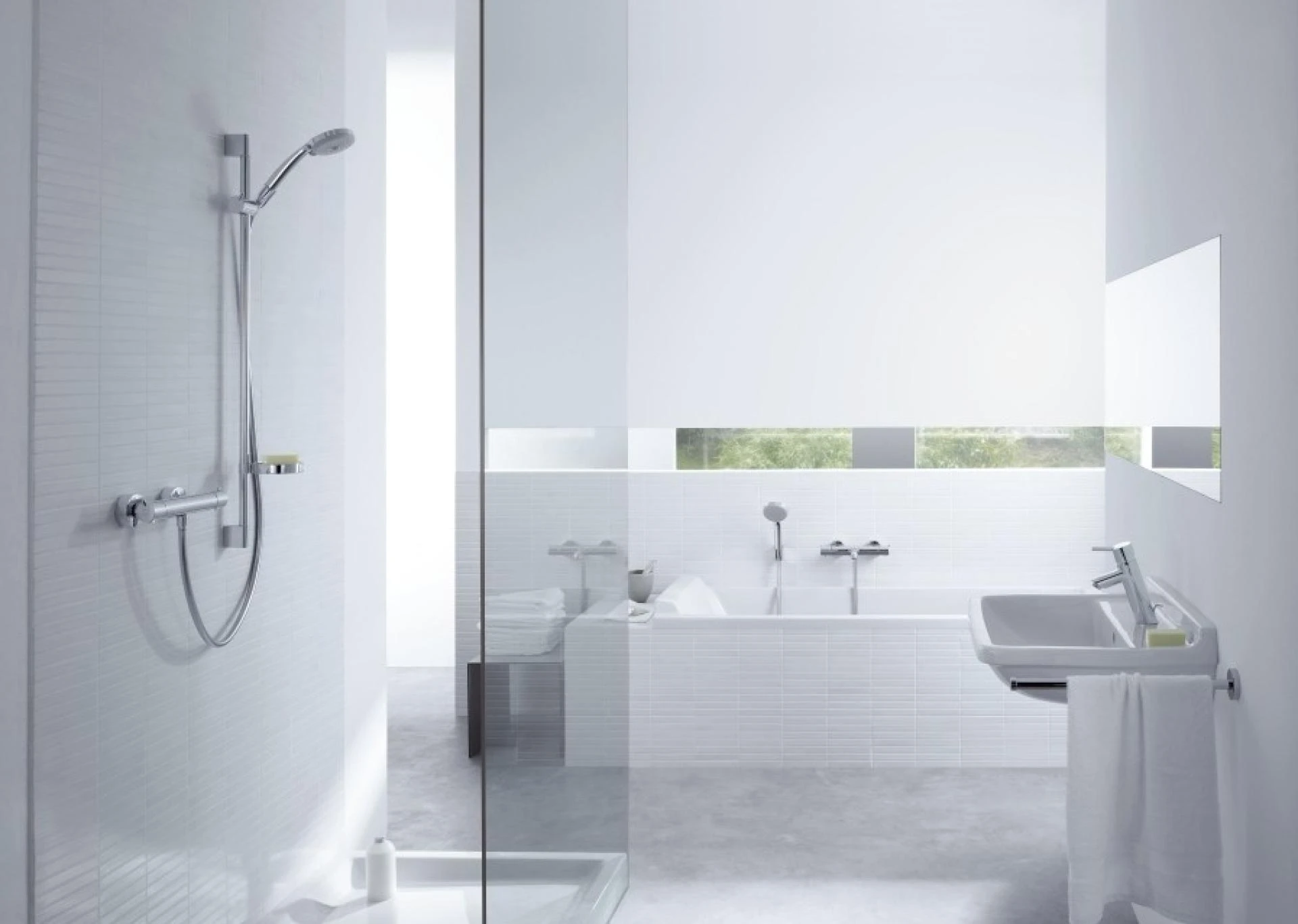 Фото - Душевой гарнитур Hansgrohe Croma 100 Vario 27771000 Unica C - Hansgrohe