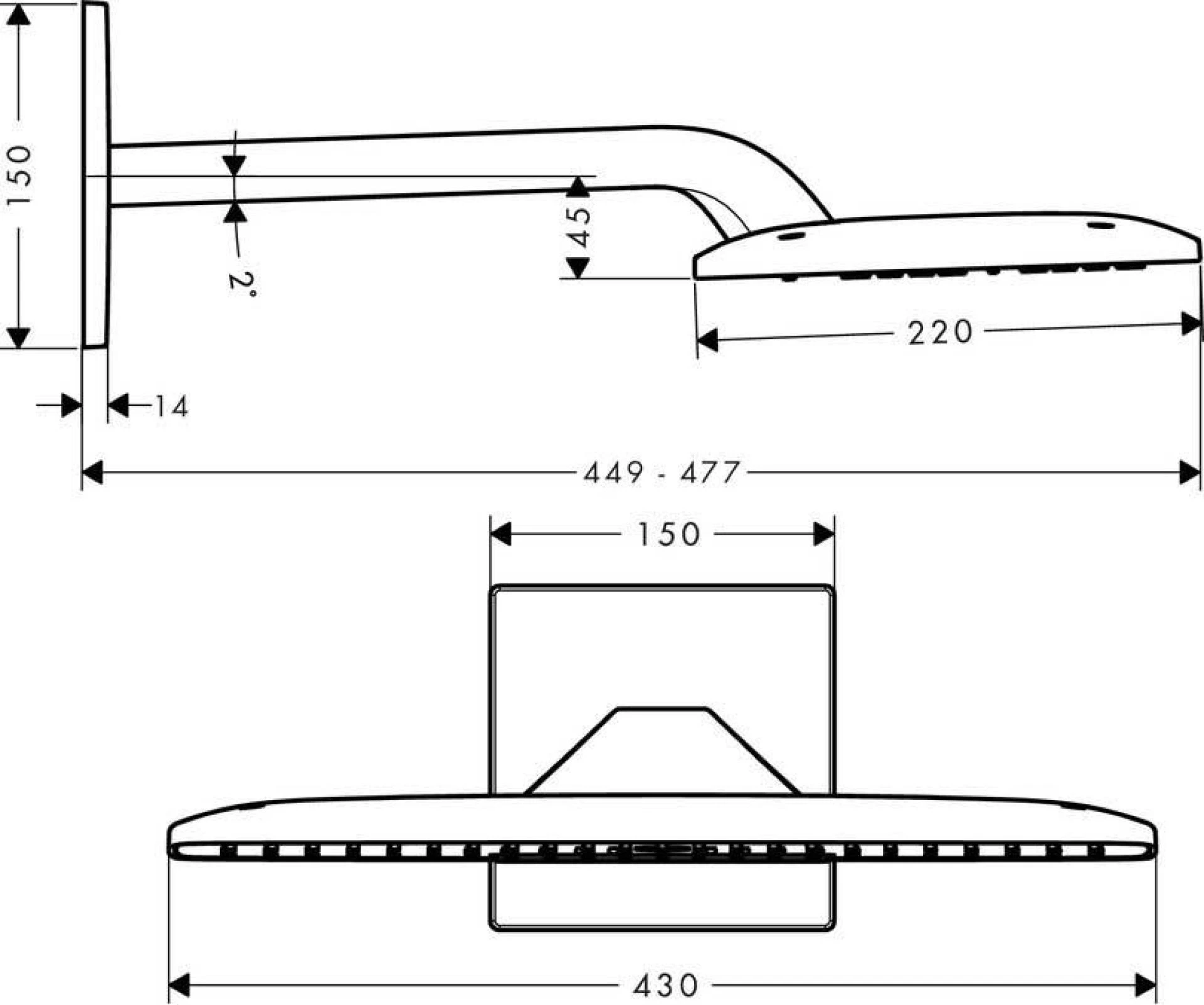 Фото - Тропический душ Hansgrohe Raindance E Air 27373000 - Hansgrohe