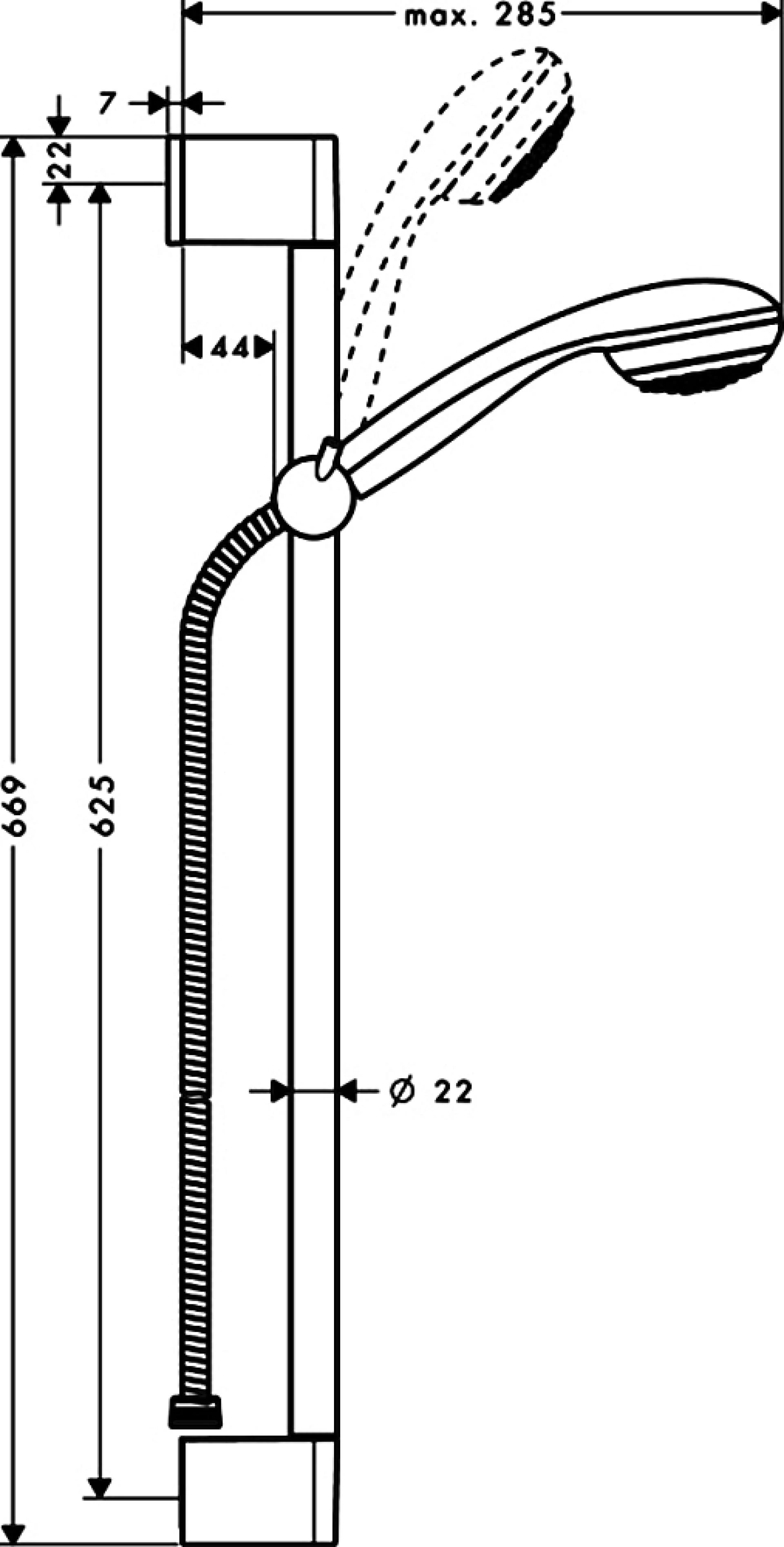 Фото - Душевой гарнитур Hansgrohe Crometta 85 27728000 Unica Crometta - Hansgrohe