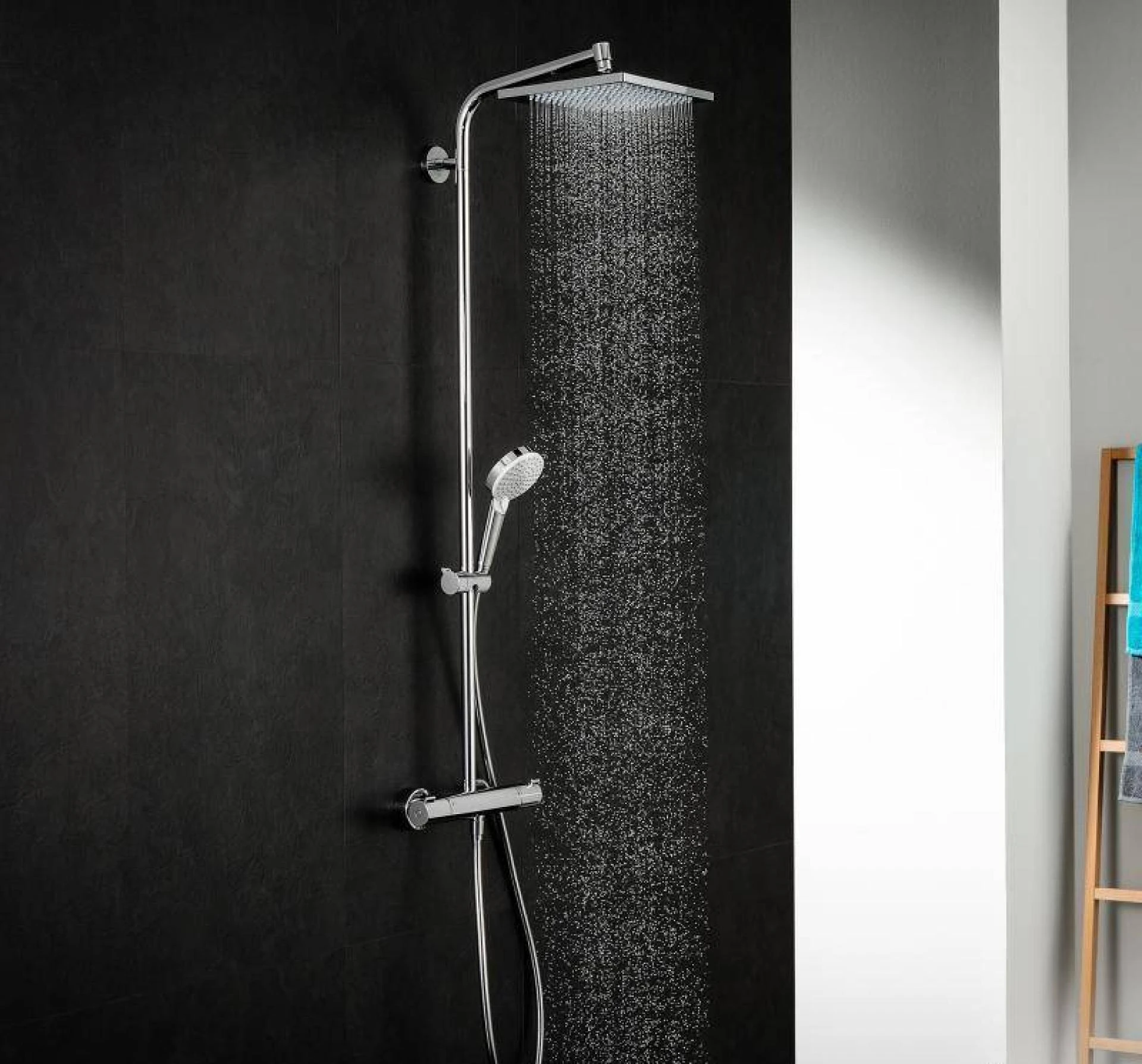 Фото - Душевая стойка Hansgrohe Crometta Е 240 1jet Showerpipe 27271000 - Hansgrohe