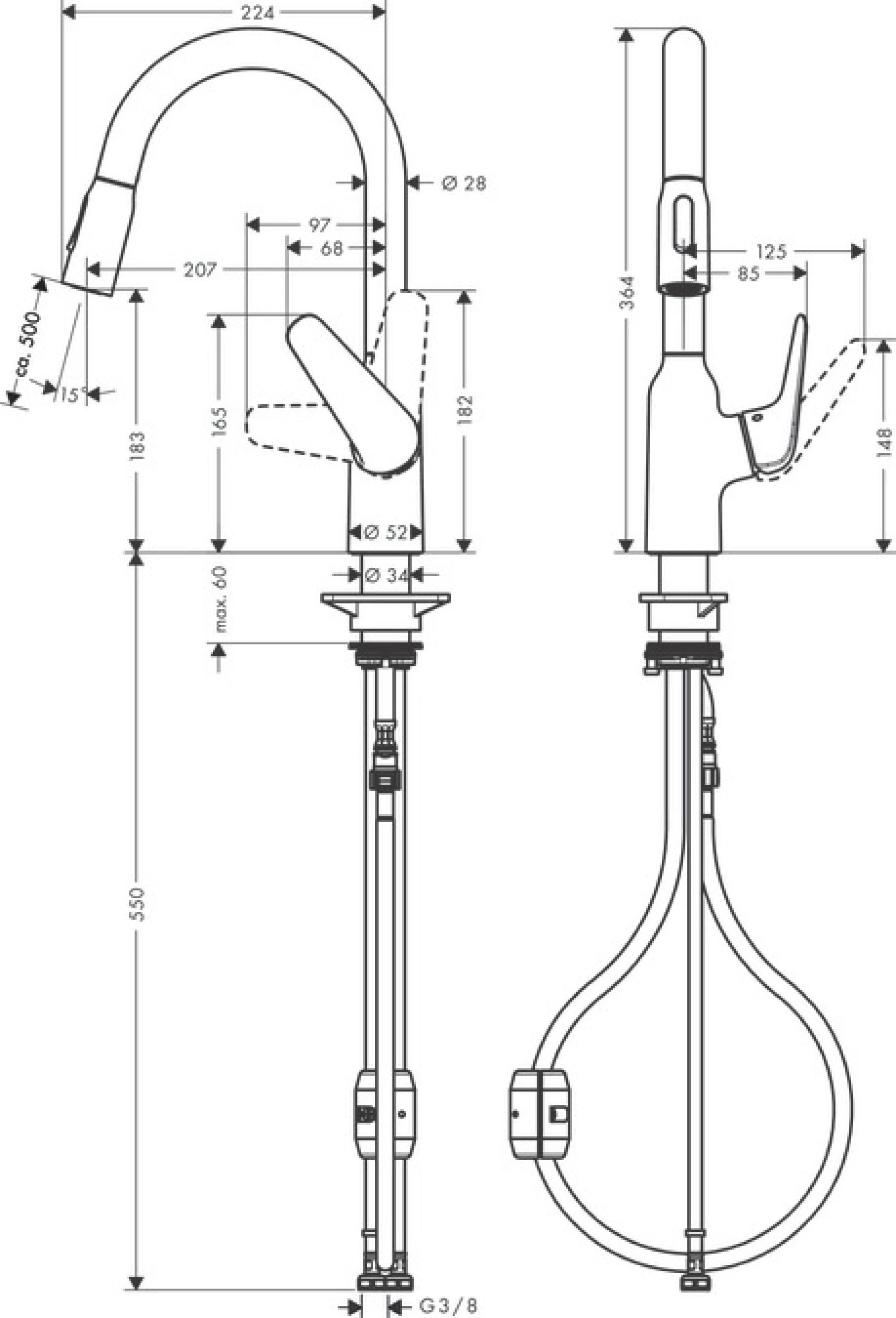 Фото - Смеситель для кухни Hansgrohe Focus 71801800, сталь - Hansgrohe