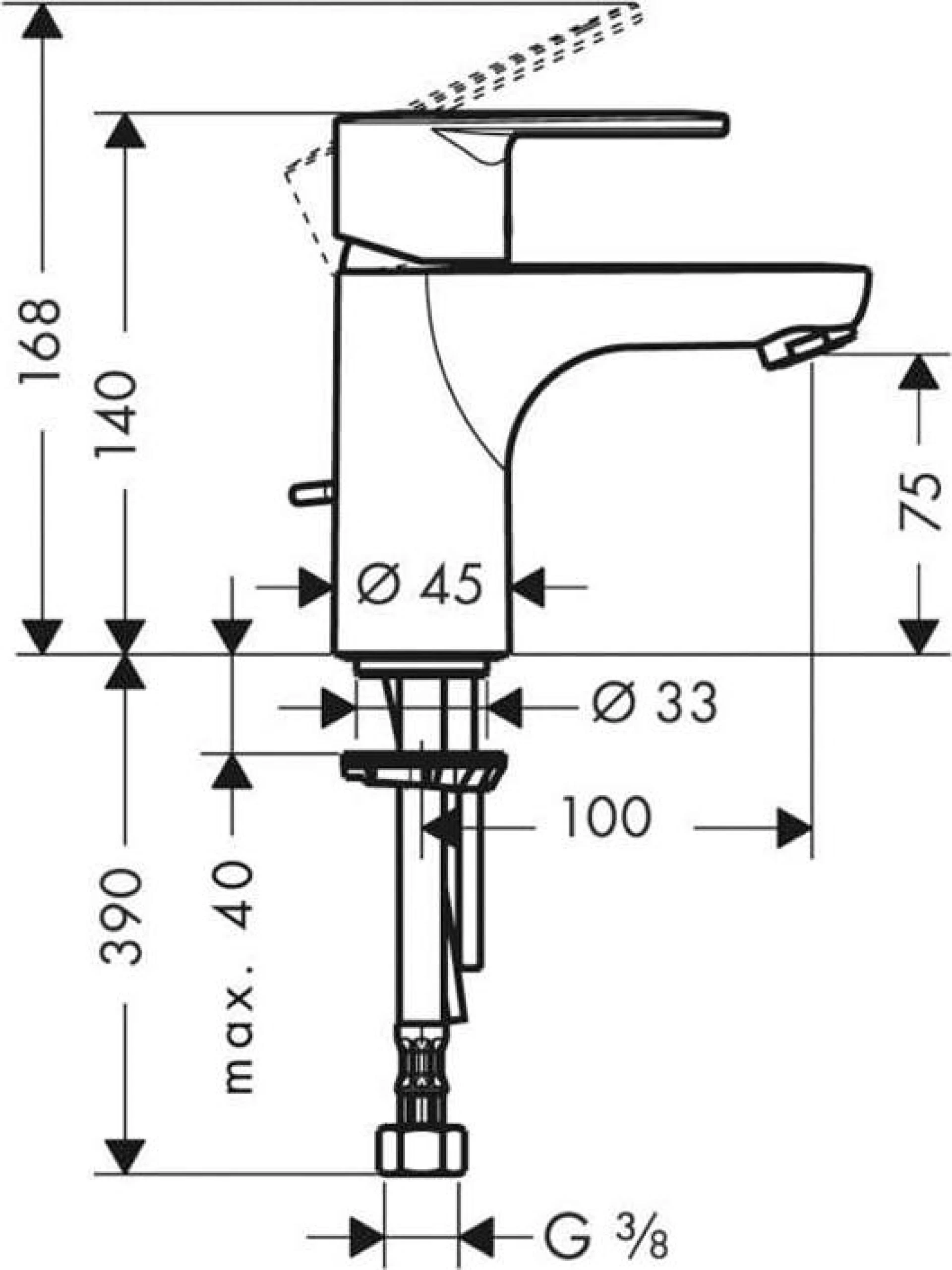 Фото - Смеситель для раковины Hansgrohe Talis E2 31624000, хром - Hansgrohe