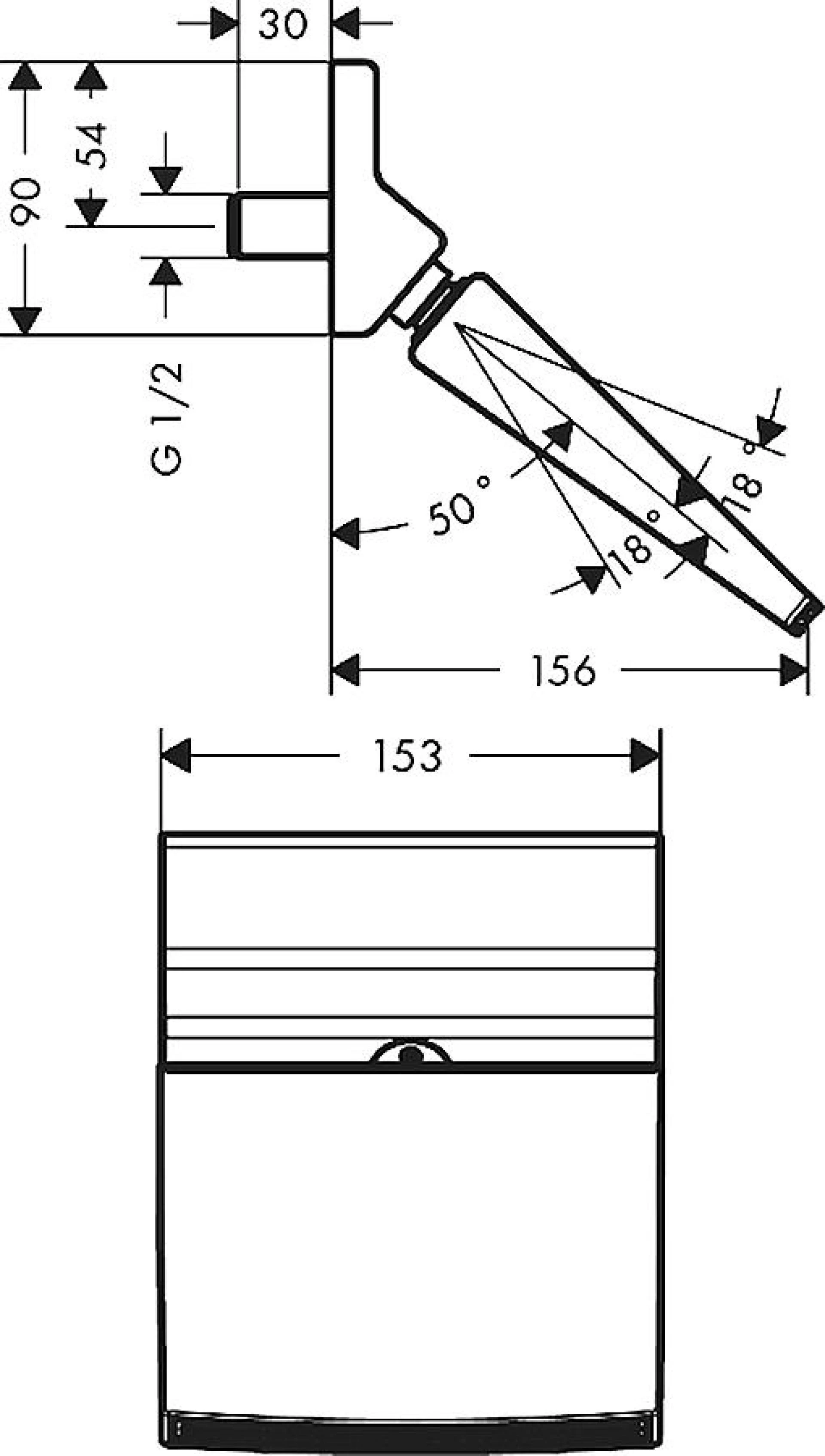 Фото - Тропический душ Hansgrohe Raindance 150 1jet 26443000 Rainfall Stream - Hansgrohe