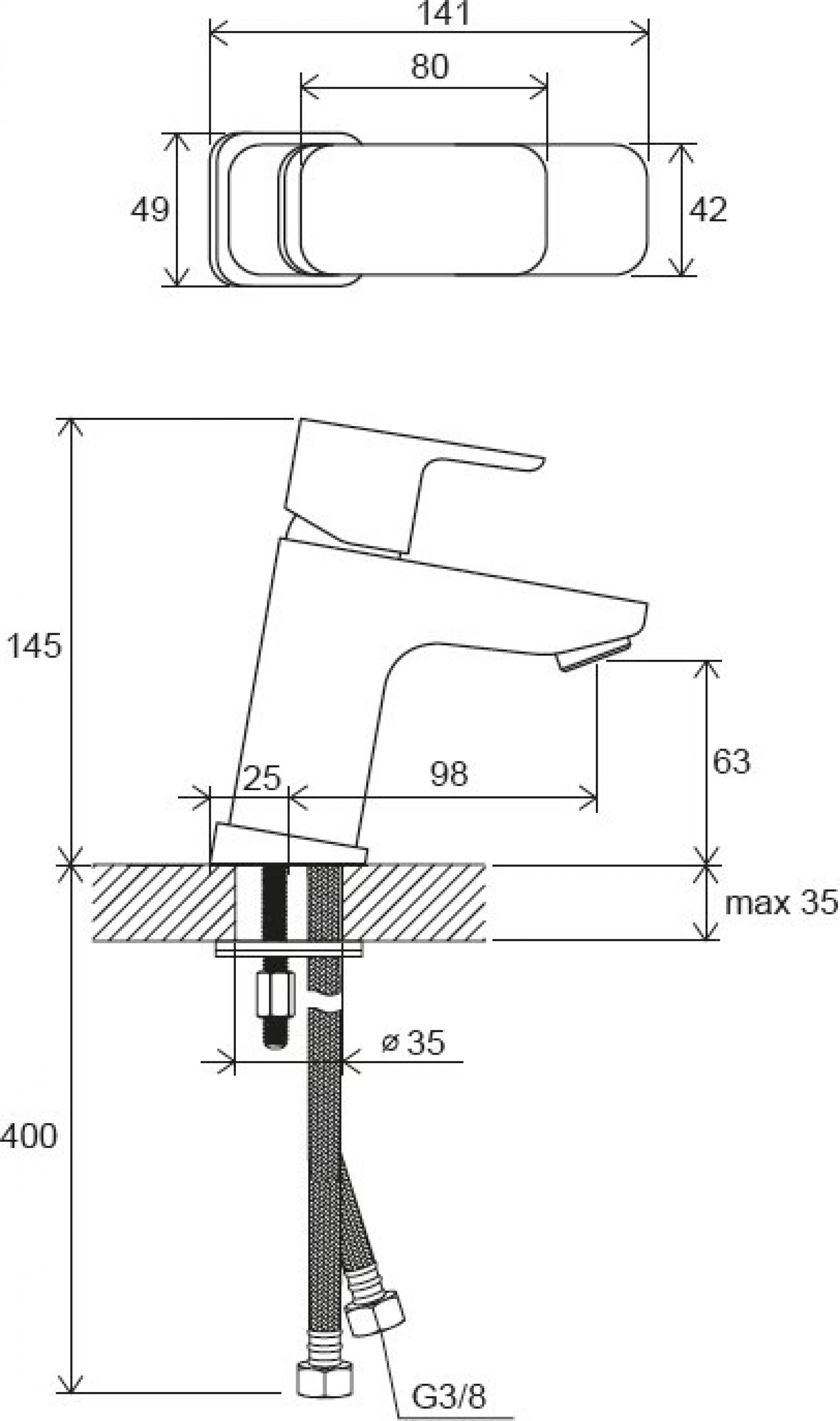 Фото - Смеситель для раковины Ravak 10° Free TD F 012.00 X070127, хром - Hansgrohe