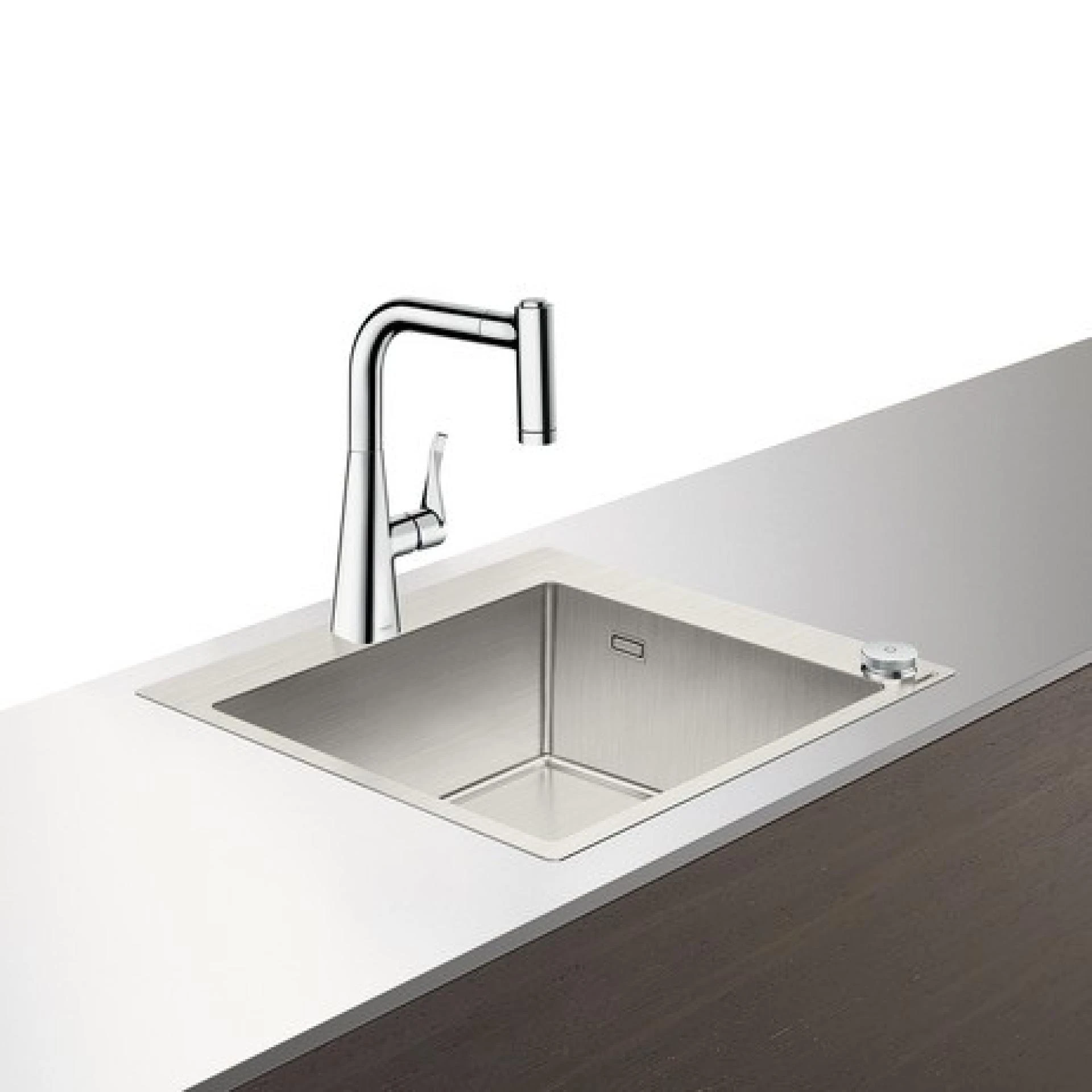 Фото - Кухонная мойка со смесителем Hansgrohe 43207800 сталь - Hansgrohe