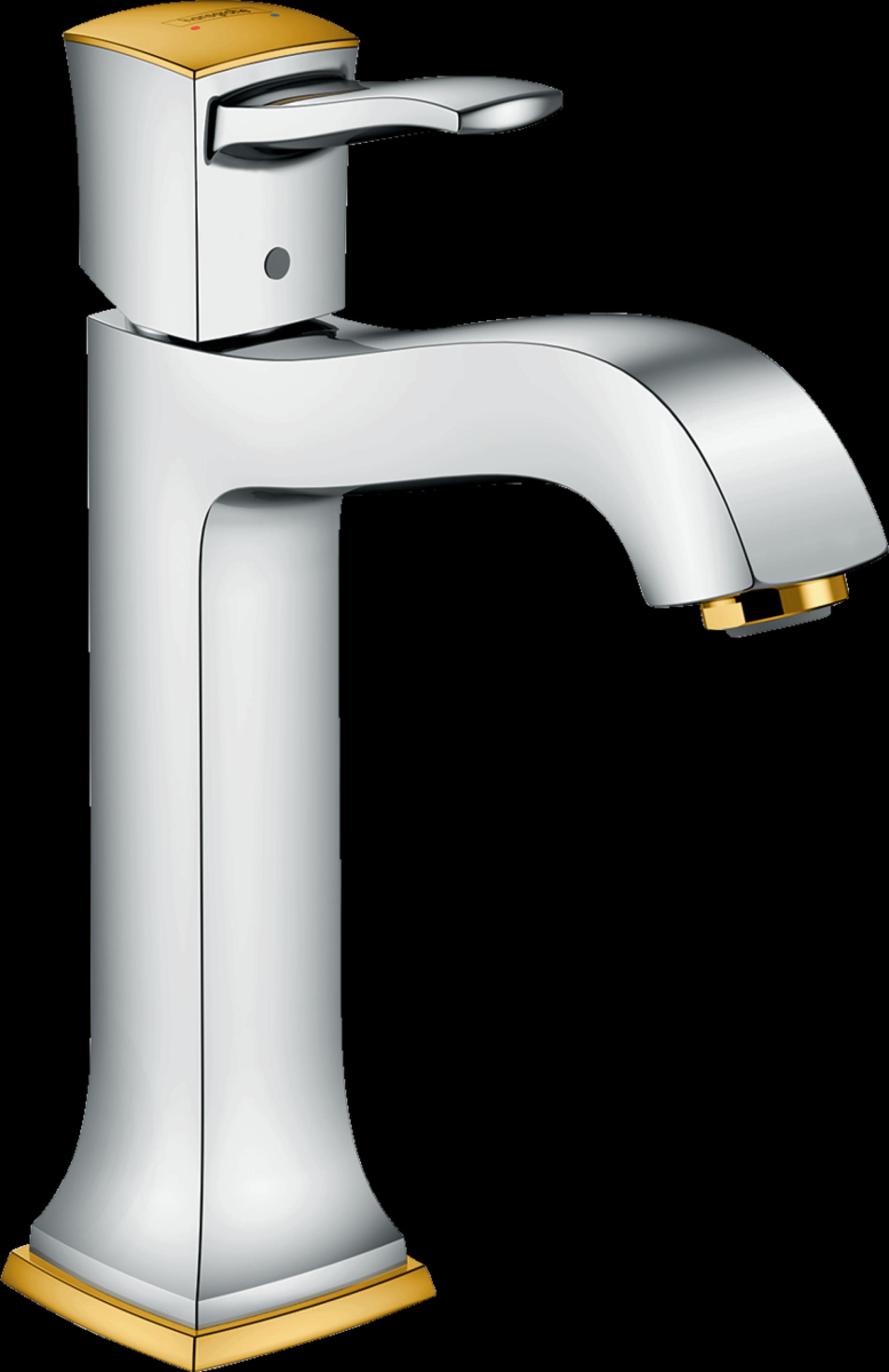 Смеситель для раковины Hansgrohe Metropol Classic 31302090, хром золото