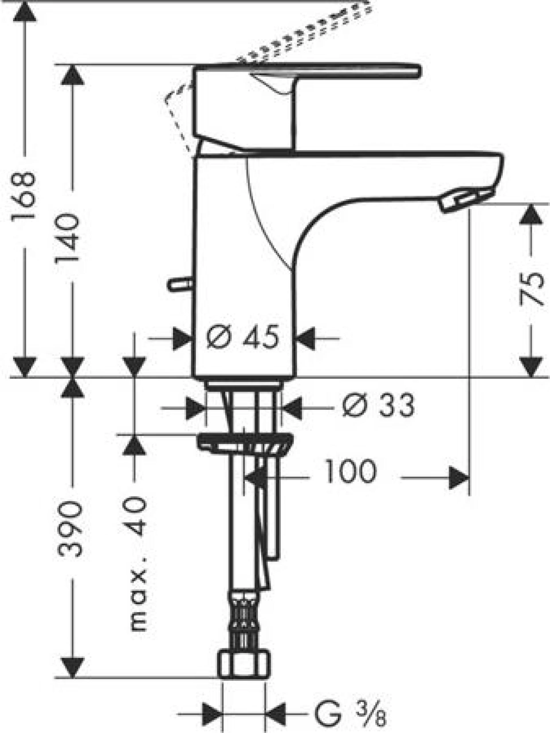 Фото - Смеситель для раковины Hansgrohe Talis E2 31612000 - Hansgrohe