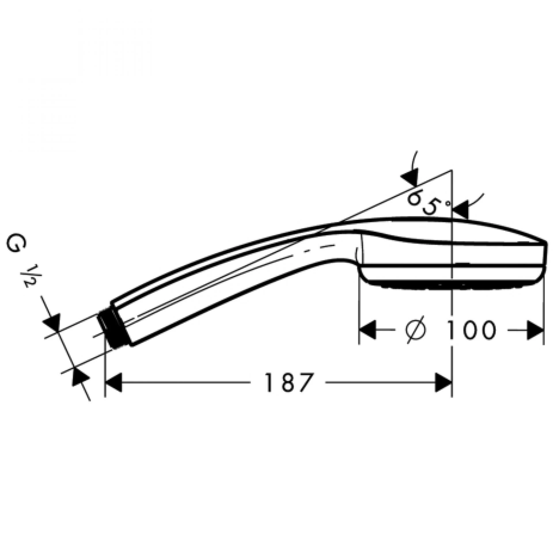 Фото - Лейка для душа Hansgrohe Croma 100 1jet 28580000 - Hansgrohe