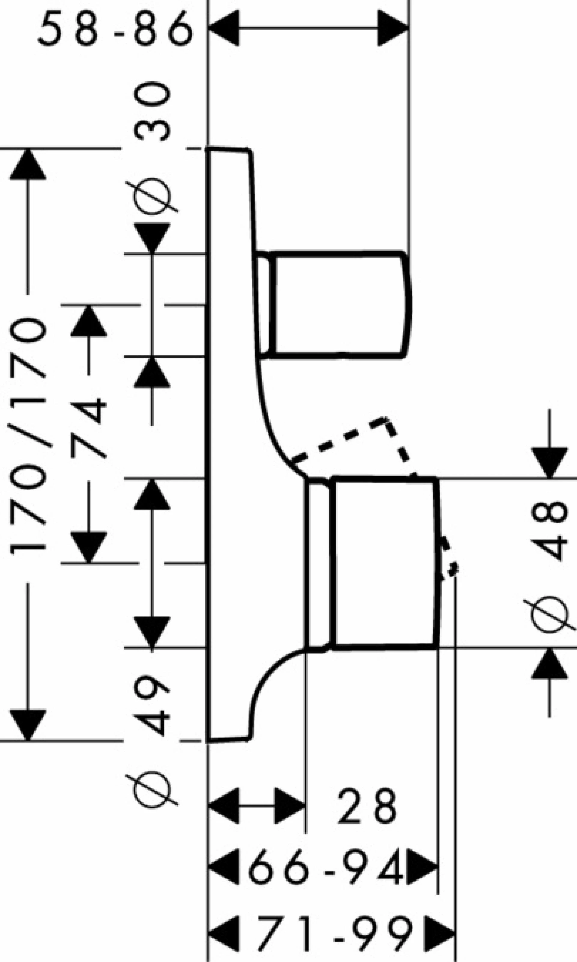 Фото - Смеситель для ванны Axor Massaud 18455990, золото - Hansgrohe