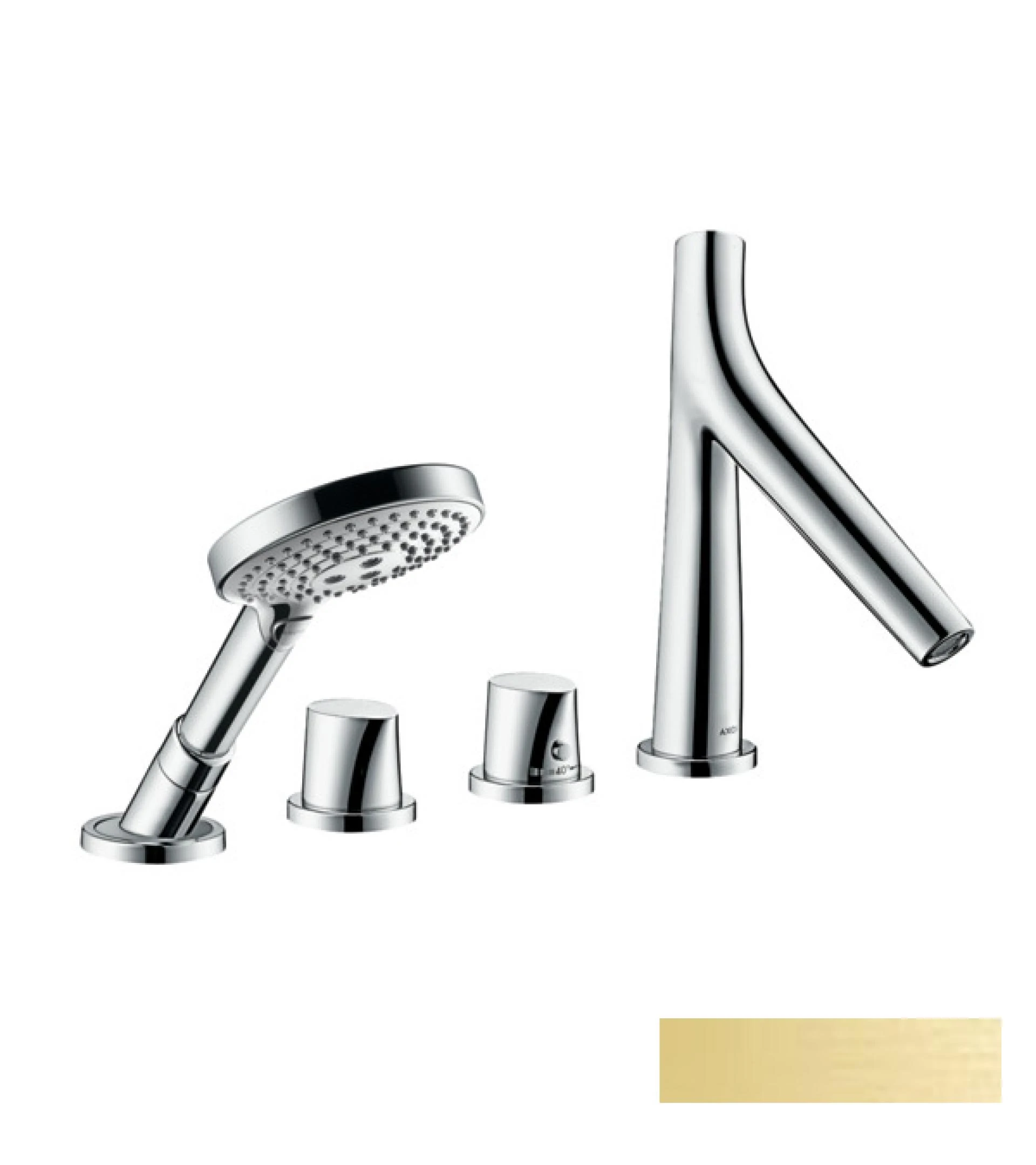 Фото - Термостат на край ванны Axor Starck Organic 12425930, медь - Hansgrohe