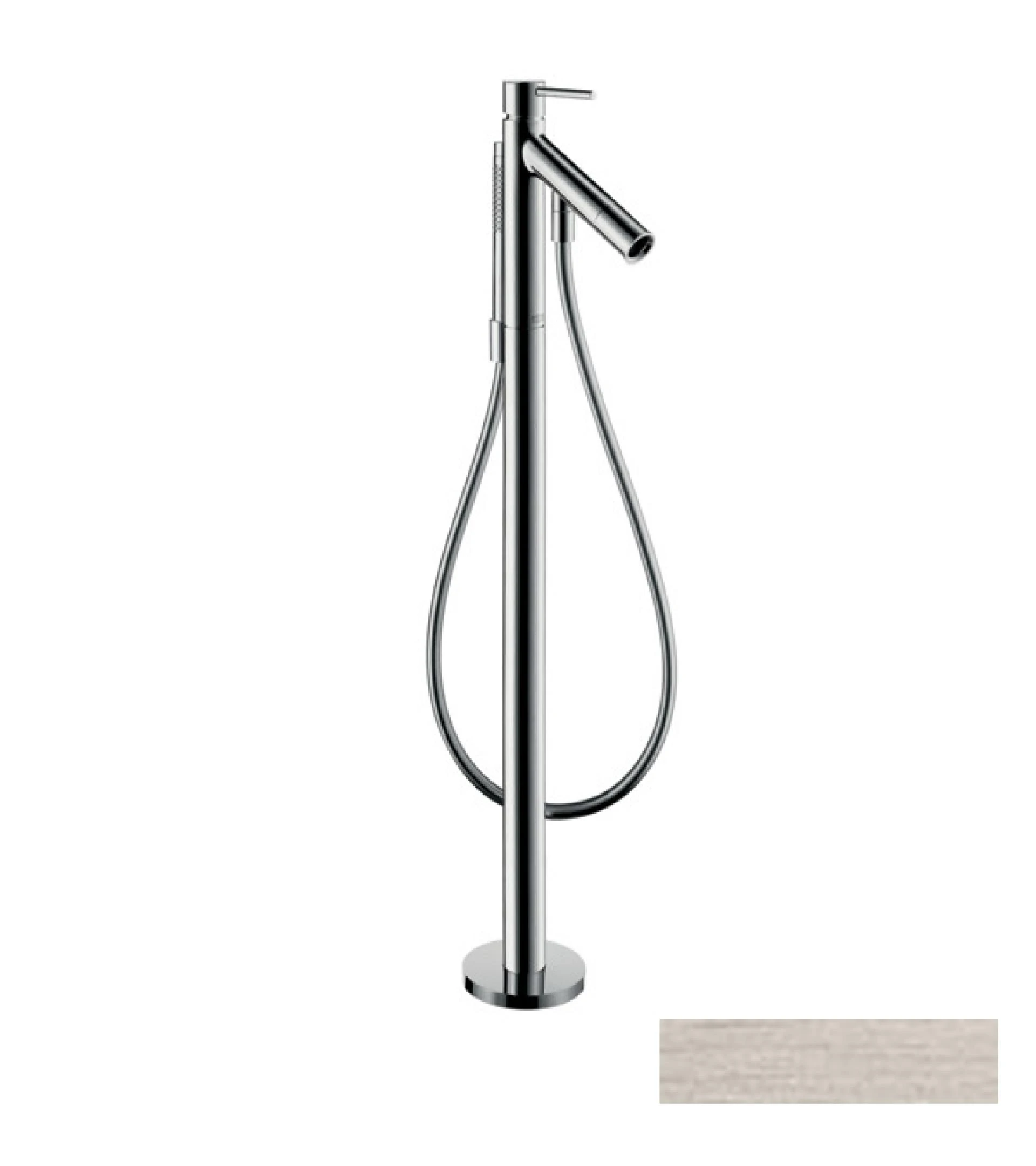 Фото - Напольный смеситель для ванны Axor Starck 10456800, сталь - Hansgrohe