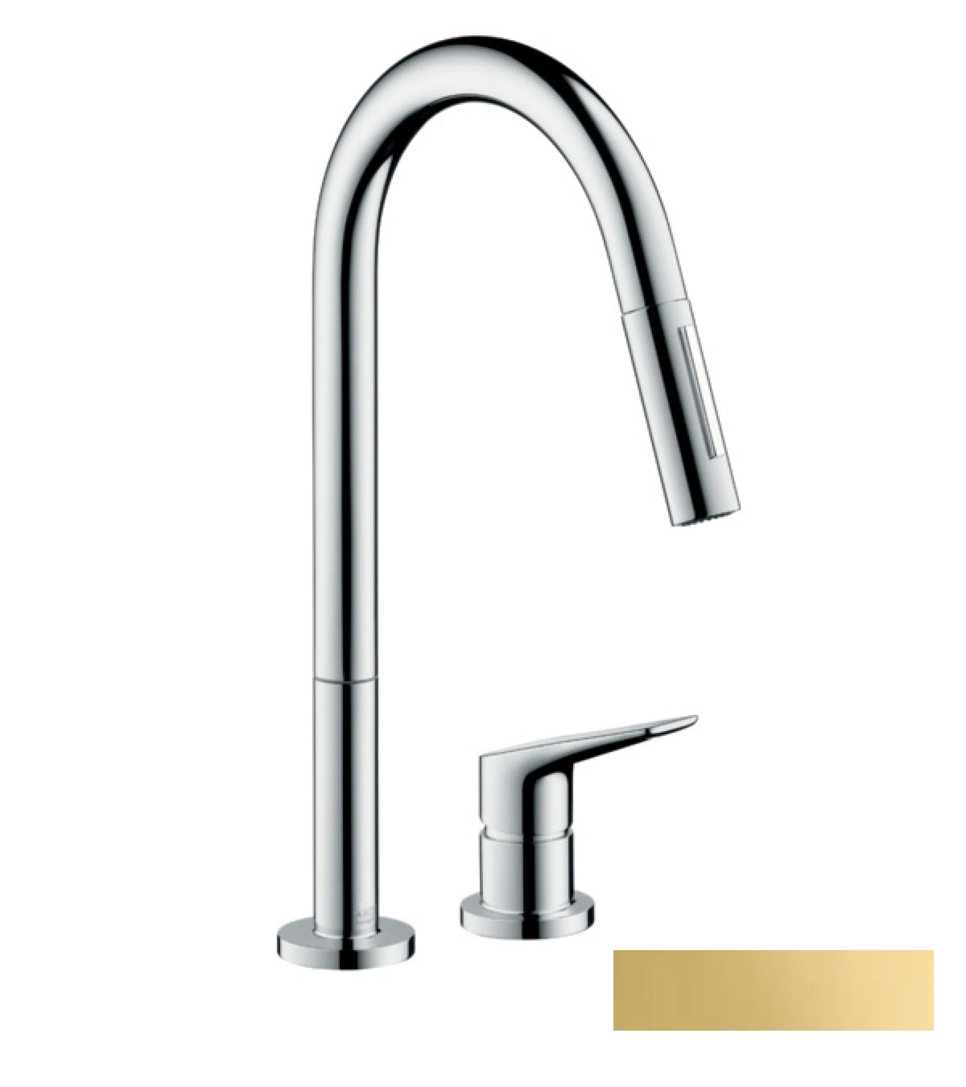 Фото - Смеситель для кухни Axor Citterio M 34822990, золото - Hansgrohe