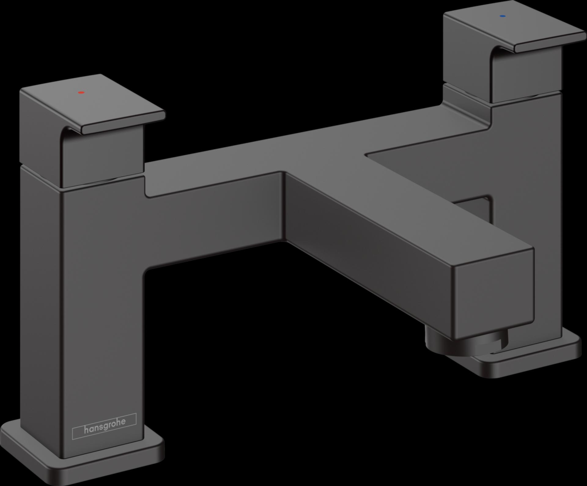 Смеситель на борт ванны Hansgrohe Vernis Shape 71452670, черный матовый