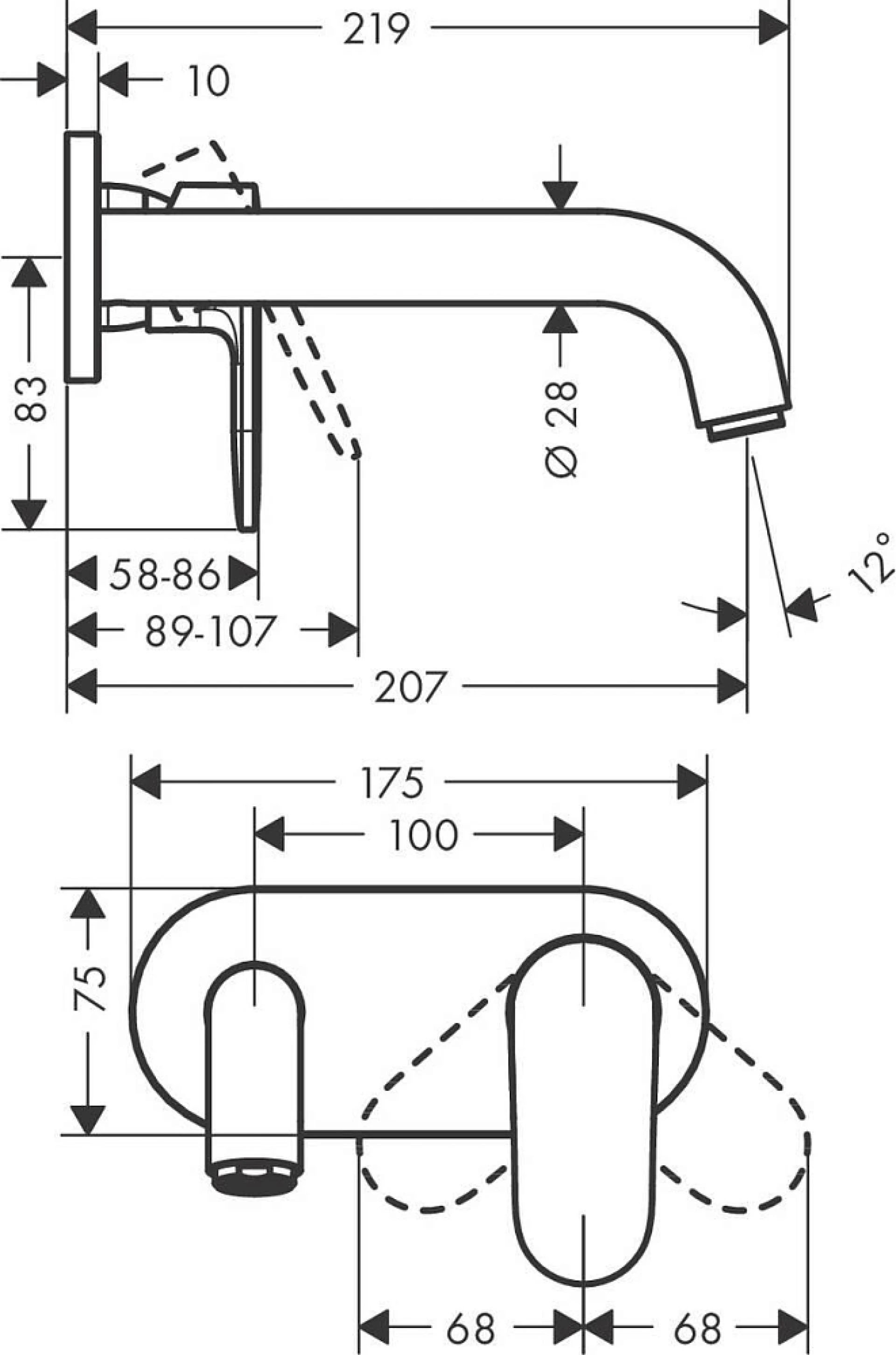 Фото - Смеситель для раковины Hansgrohe Vernis Shape 71578000, хром - Hansgrohe