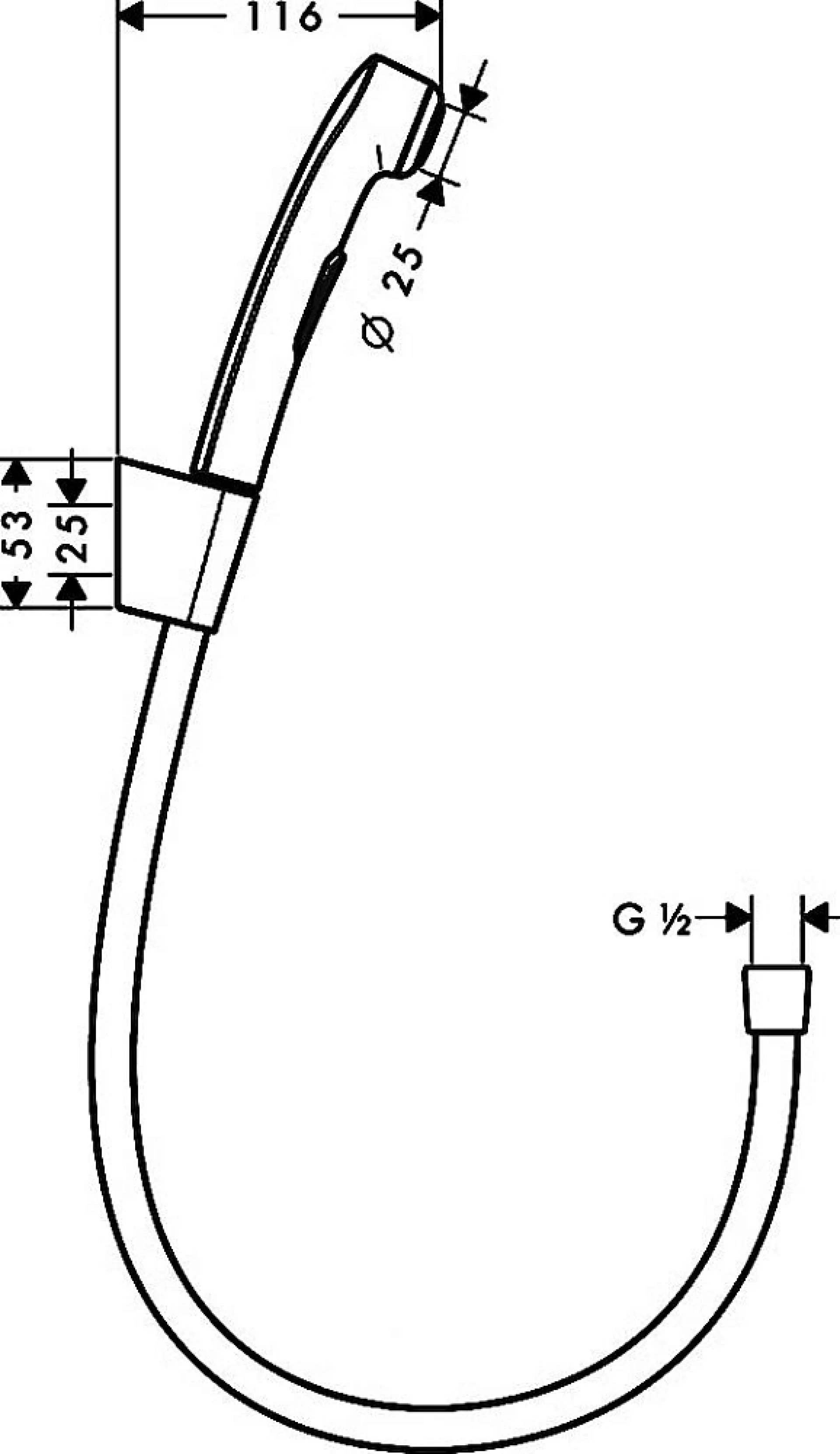 Фото - Гигиенический душ Hansgrohe 32128000 - Hansgrohe