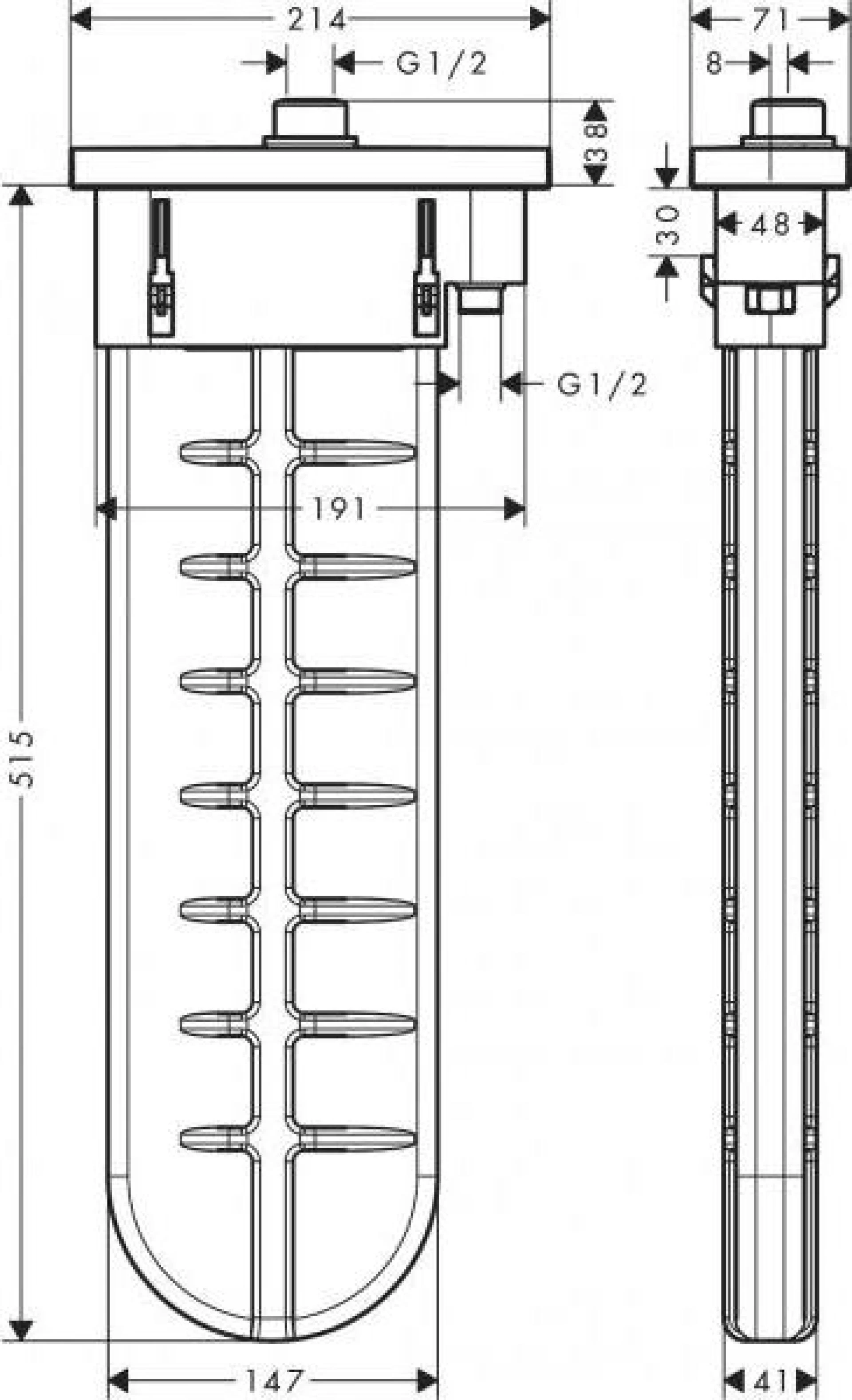 Фото - Скрытая часть Hansgrohe sBox 28010000 - Hansgrohe